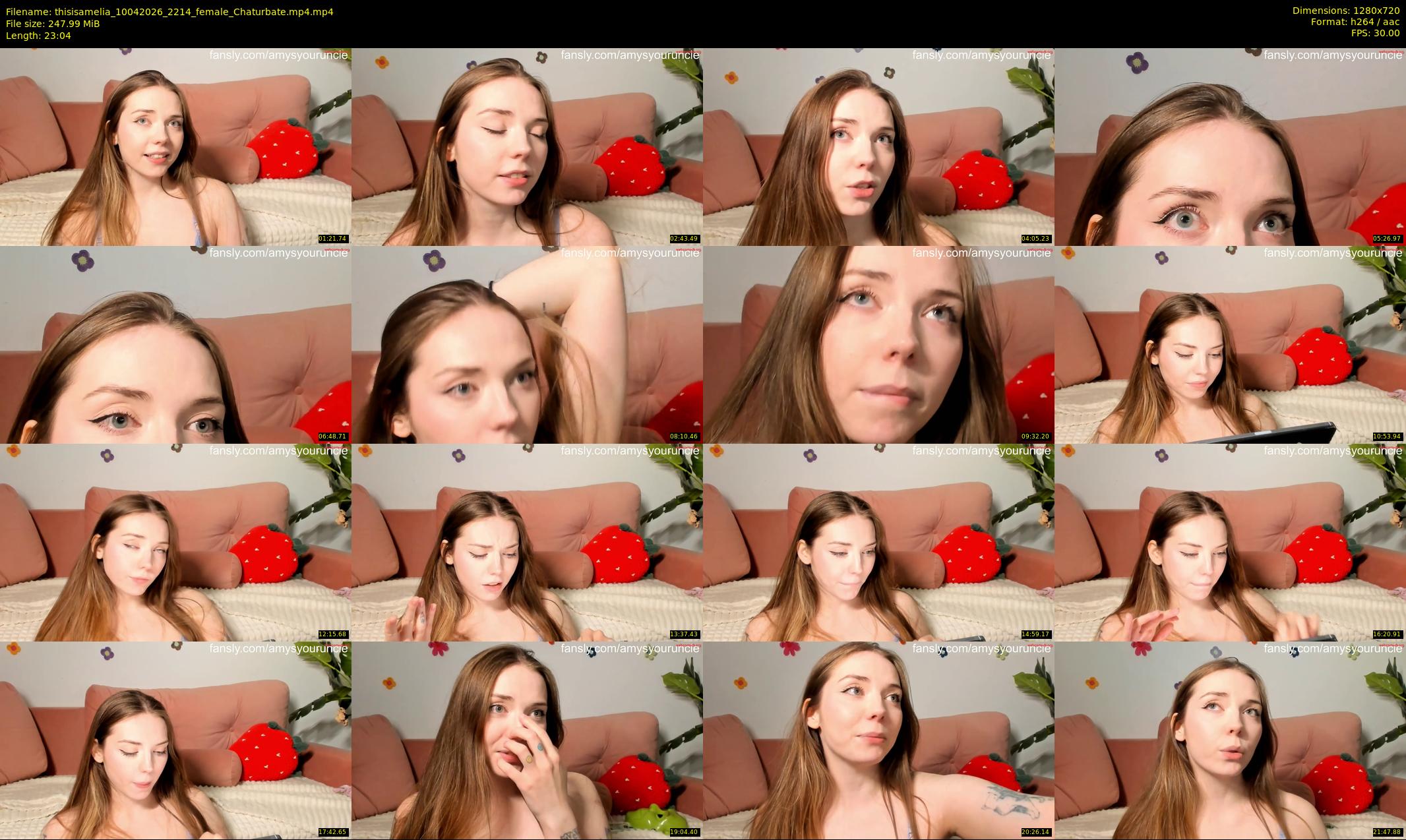 thisisamelia — 24 minute Chaturbate female cam show recording, 720p, Apr 10, 2026