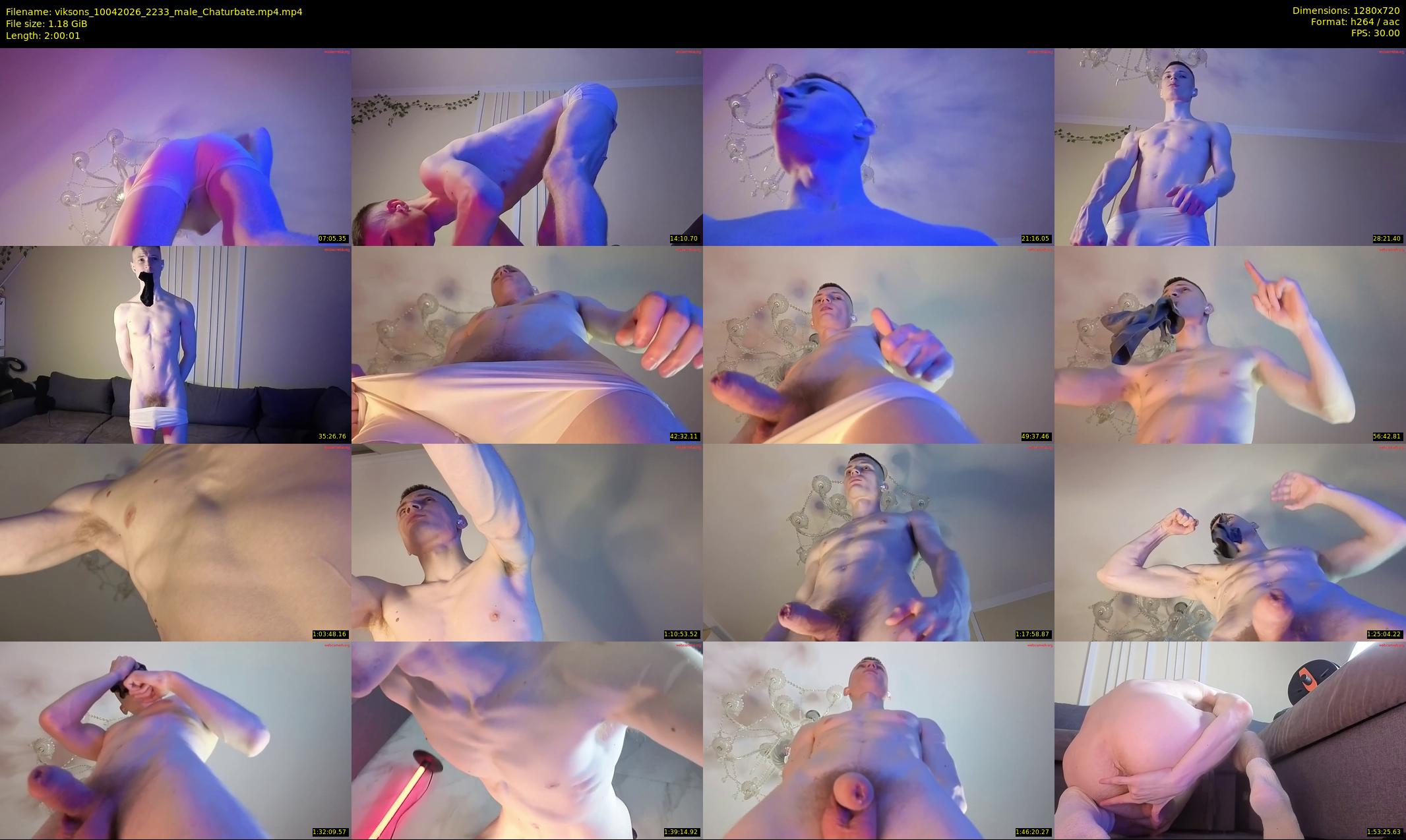 viksons — 121 minute Chaturbate male cam show recording, 720p, Apr 10, 2026