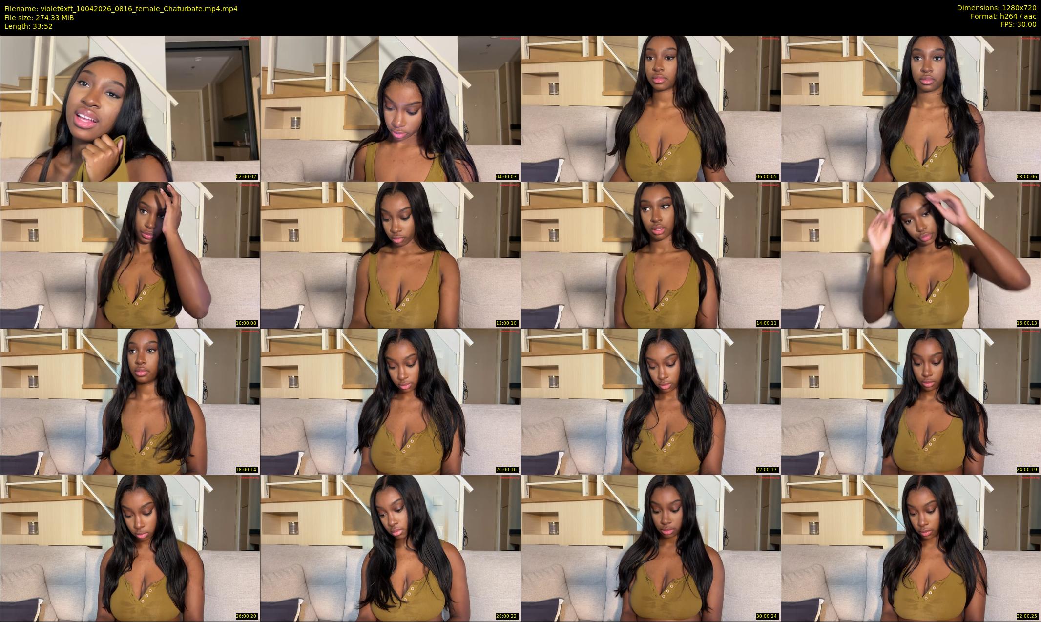 violet6xft — 34 minute Chaturbate female cam show recording, 720p, Apr 10, 2026