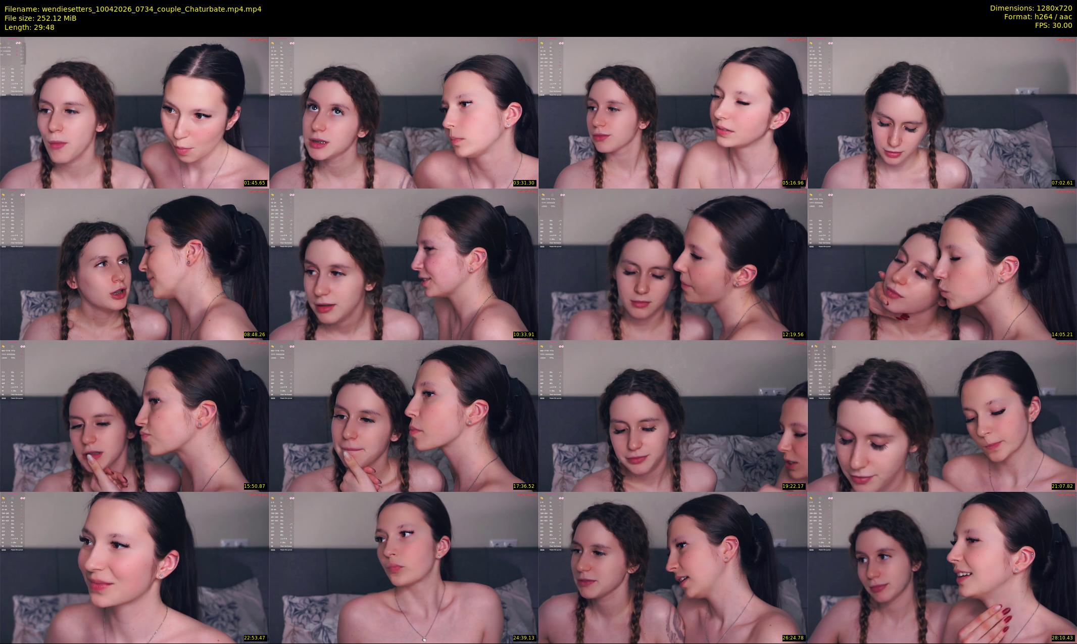 wendiesetters — 30 minute Chaturbate female cam show recording, 720p, Apr 10, 2026