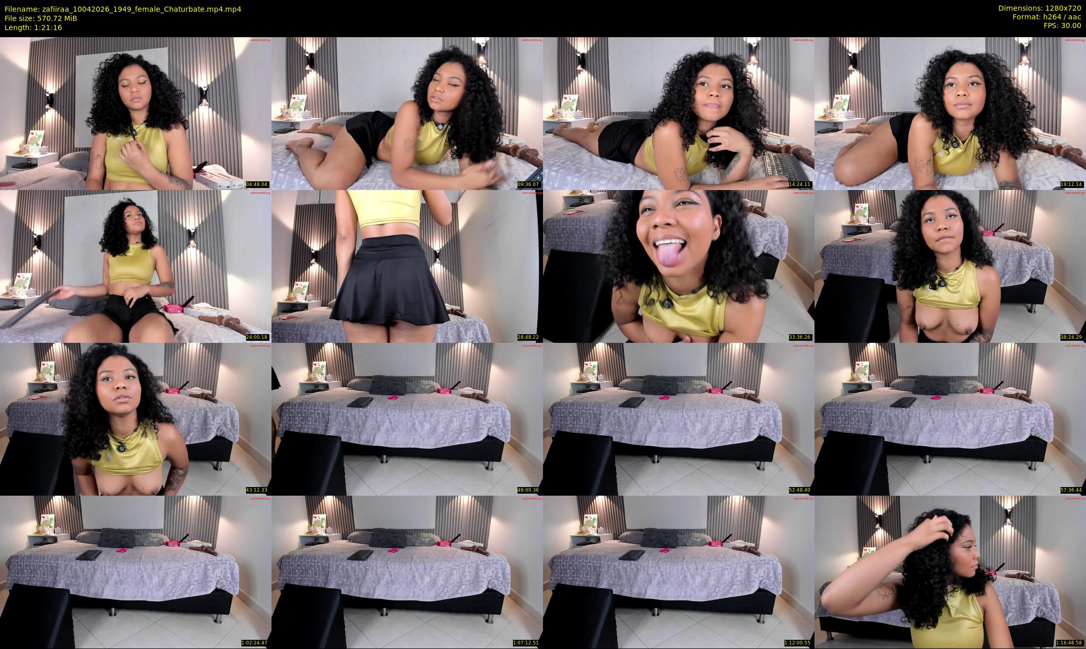 zafiiraa — 82 minute Chaturbate female cam show recording, 720p, Apr 10, 2026