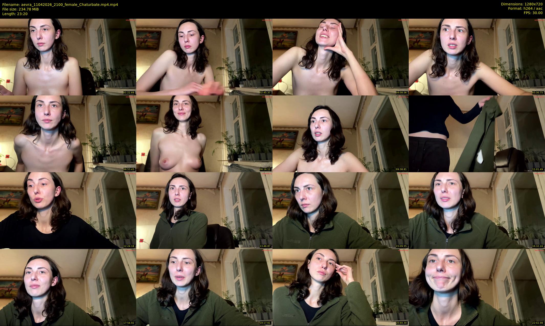 aevra — 24 minute Chaturbate female cam show recording, 720p, Apr 11, 2026