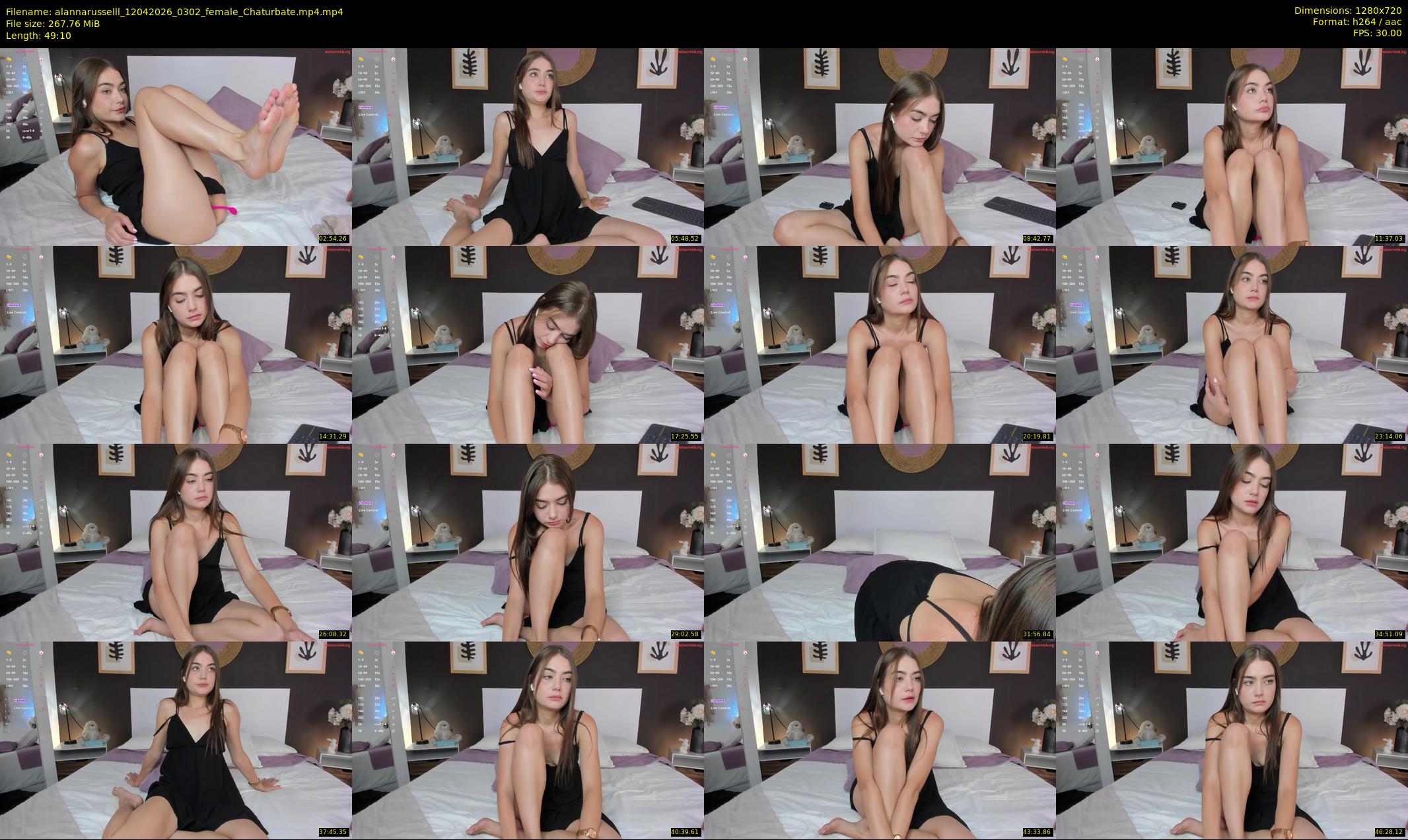 alannarusselll — 50 minute Chaturbate female cam show recording, 720p, Apr 12, 2026