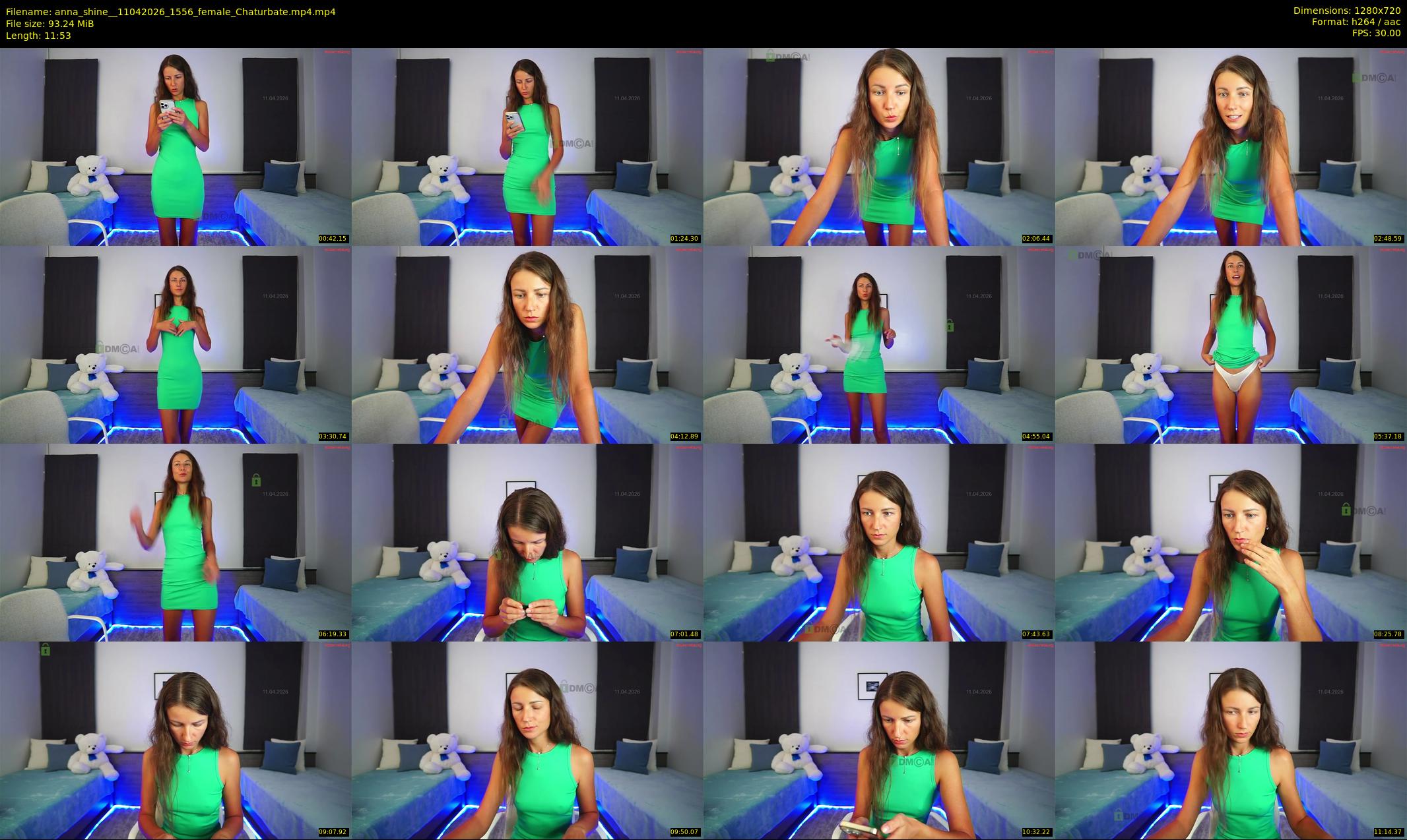 anna_shine_ — 12 minute Chaturbate female cam show recording, 720p, Apr 11, 2026