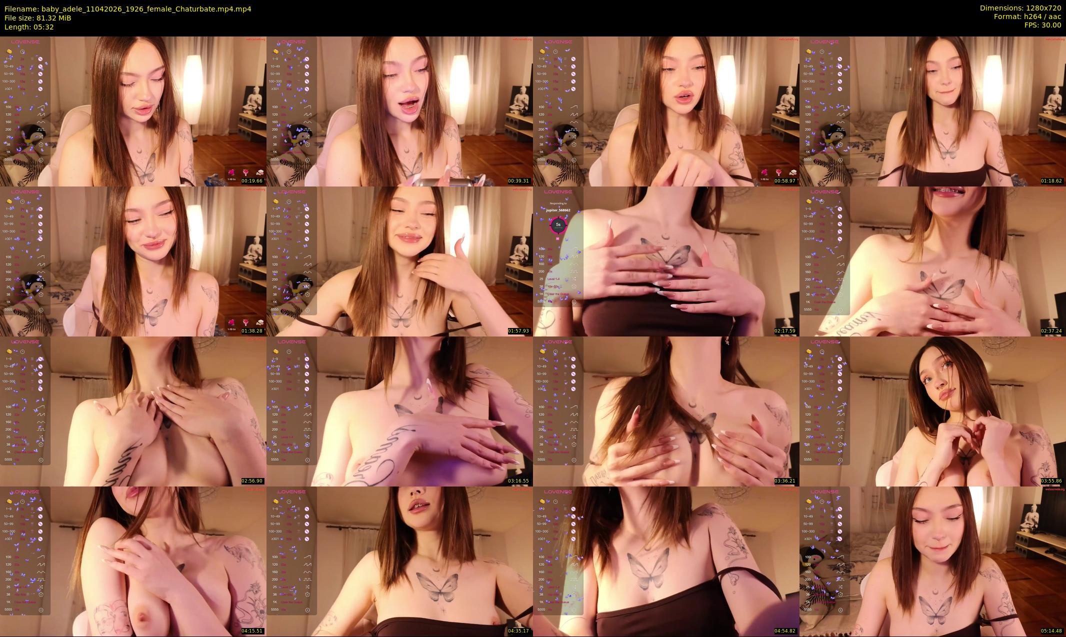 baby_adele — 6 minute Chaturbate female cam show recording, 720p, Apr 11, 2026