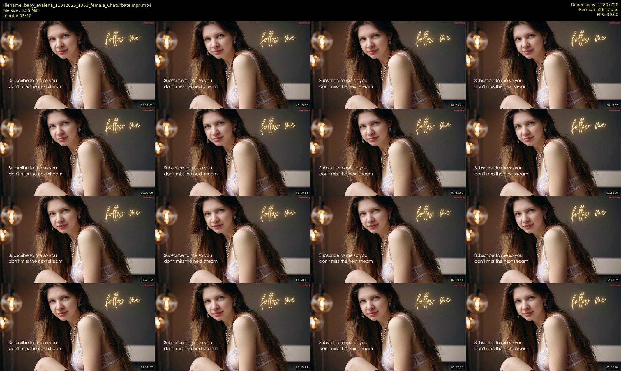 baby_evalena — 4 minute Chaturbate female cam show recording, 720p, Apr 11, 2026