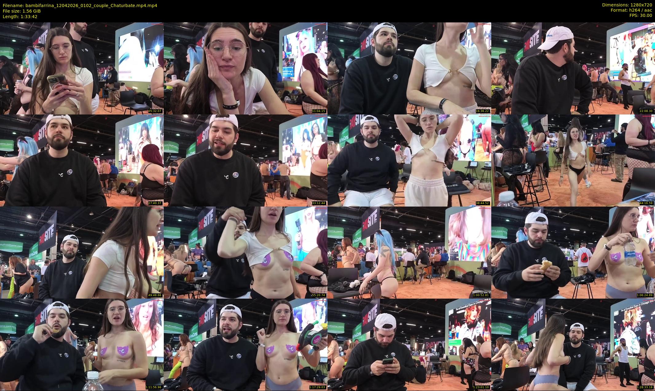 bambifarrina — 94 minute Chaturbate couple cam show recording, 720p, Apr 12, 2026