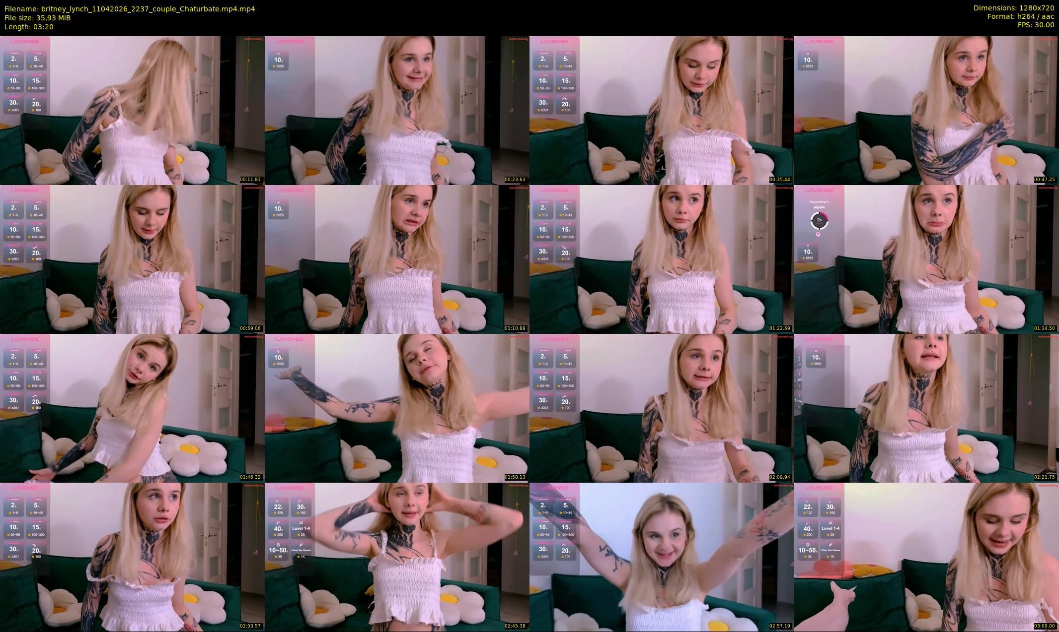 britney_lynch — 4 minute Chaturbate female cam show recording, 720p, Apr 11, 2026