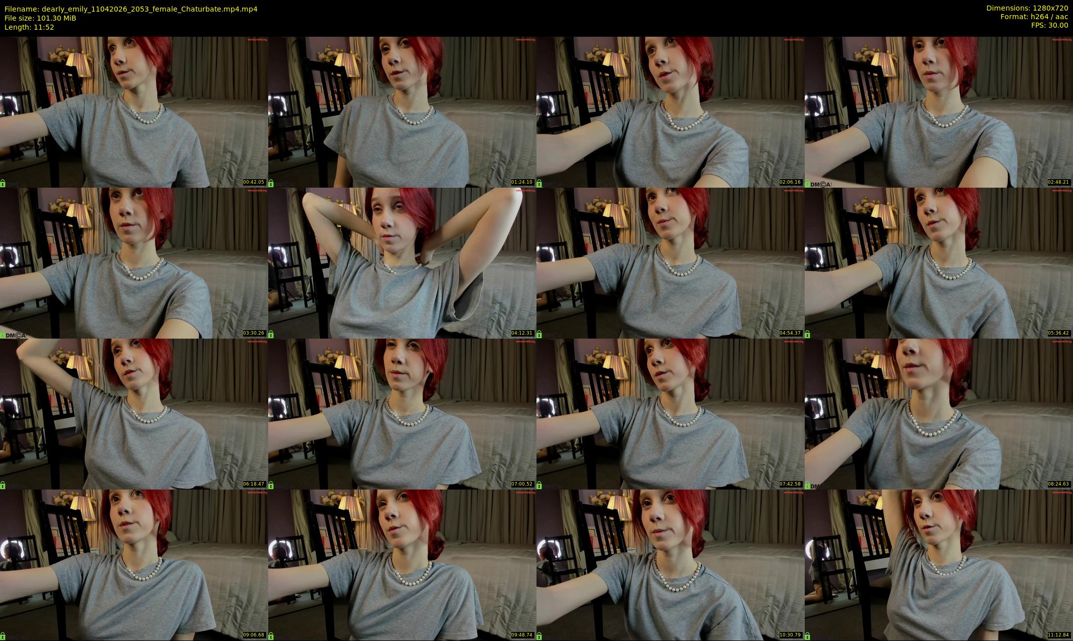 dearly_emily — 12 minute Chaturbate female cam show recording, 720p, Apr 11, 2026