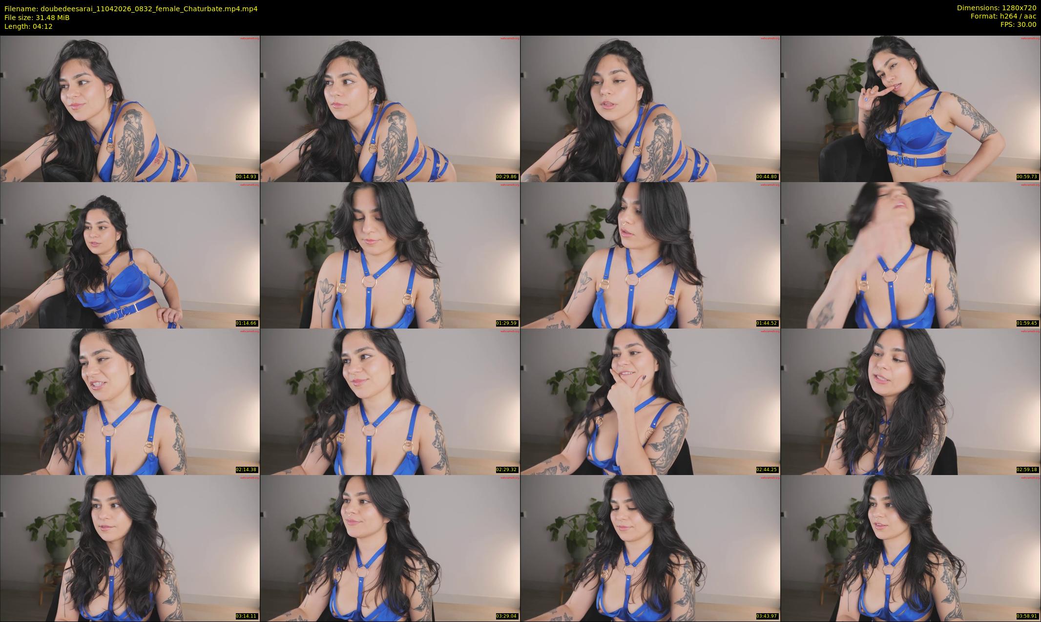 doubedeesarai — 5 minute Chaturbate female cam show recording, 720p, Apr 11, 2026