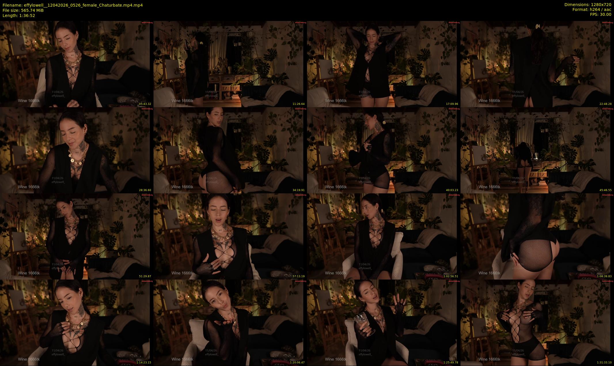 effylowell_ — 97 minute Chaturbate female cam show recording, 720p, Apr 12, 2026