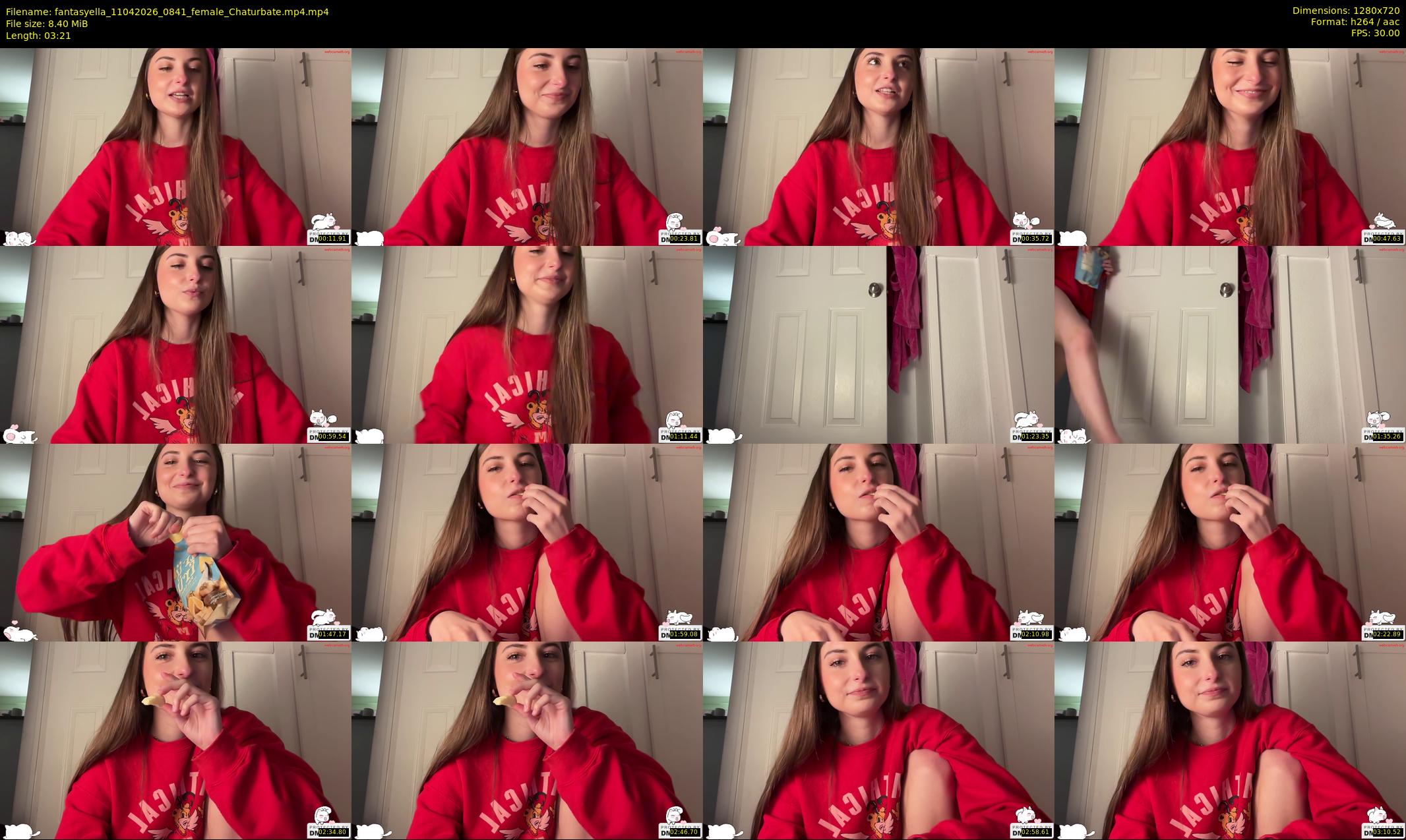 fantasyella — 4 minute Chaturbate female cam show recording, 720p, Apr 11, 2026