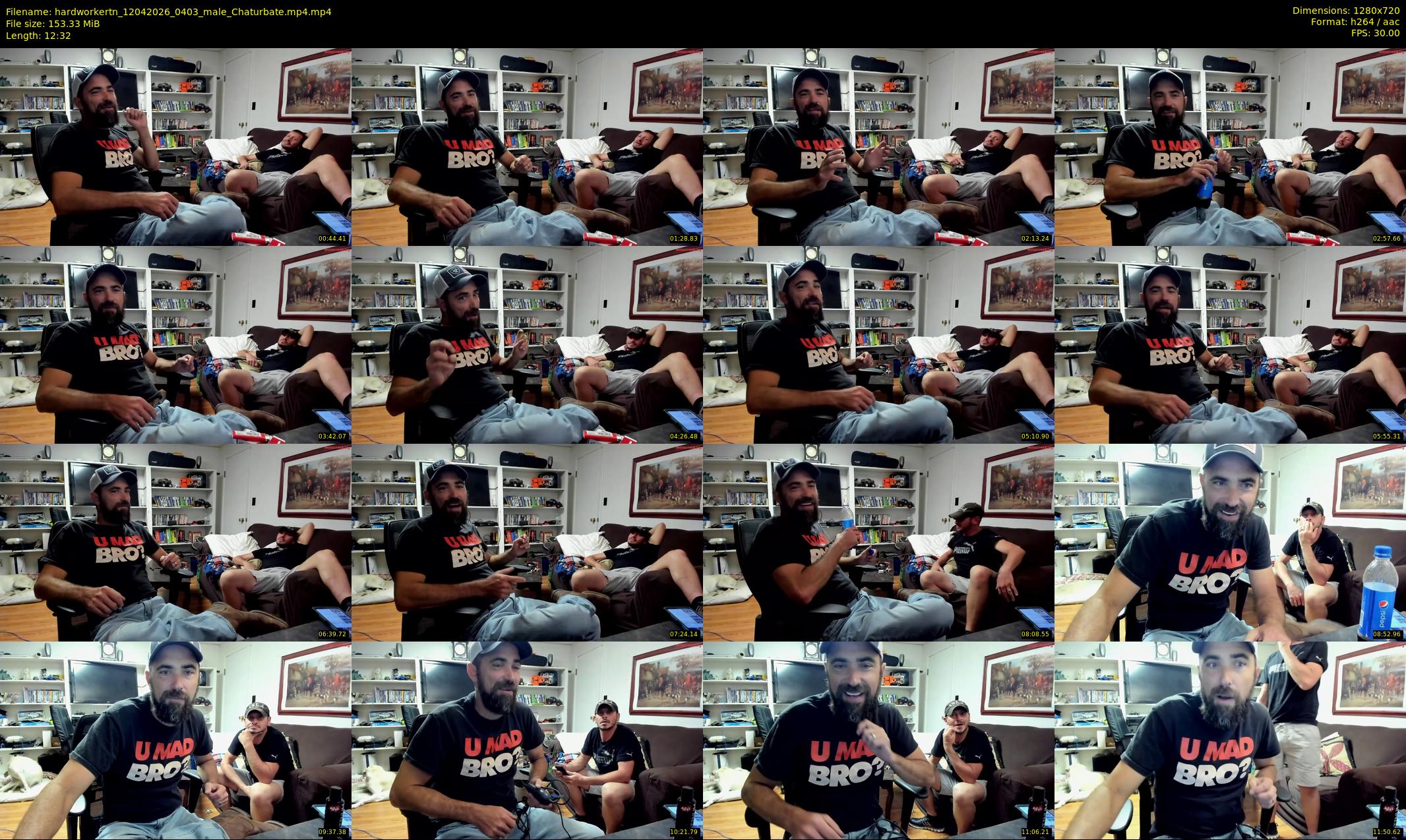 hardworkertn — 13 minute Chaturbate male cam show recording, 720p, Apr 12, 2026