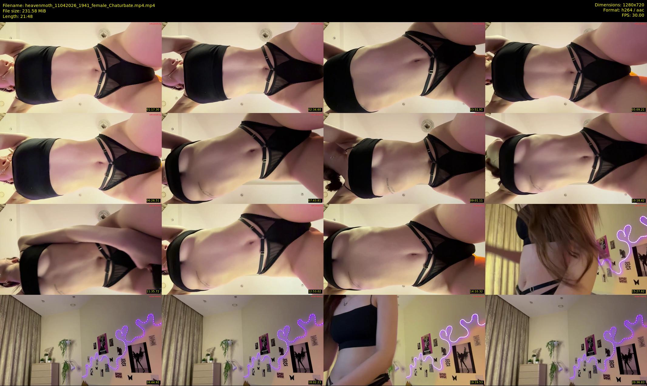 heavenmoth — 22 minute Chaturbate female cam show recording, 720p, Apr 11, 2026