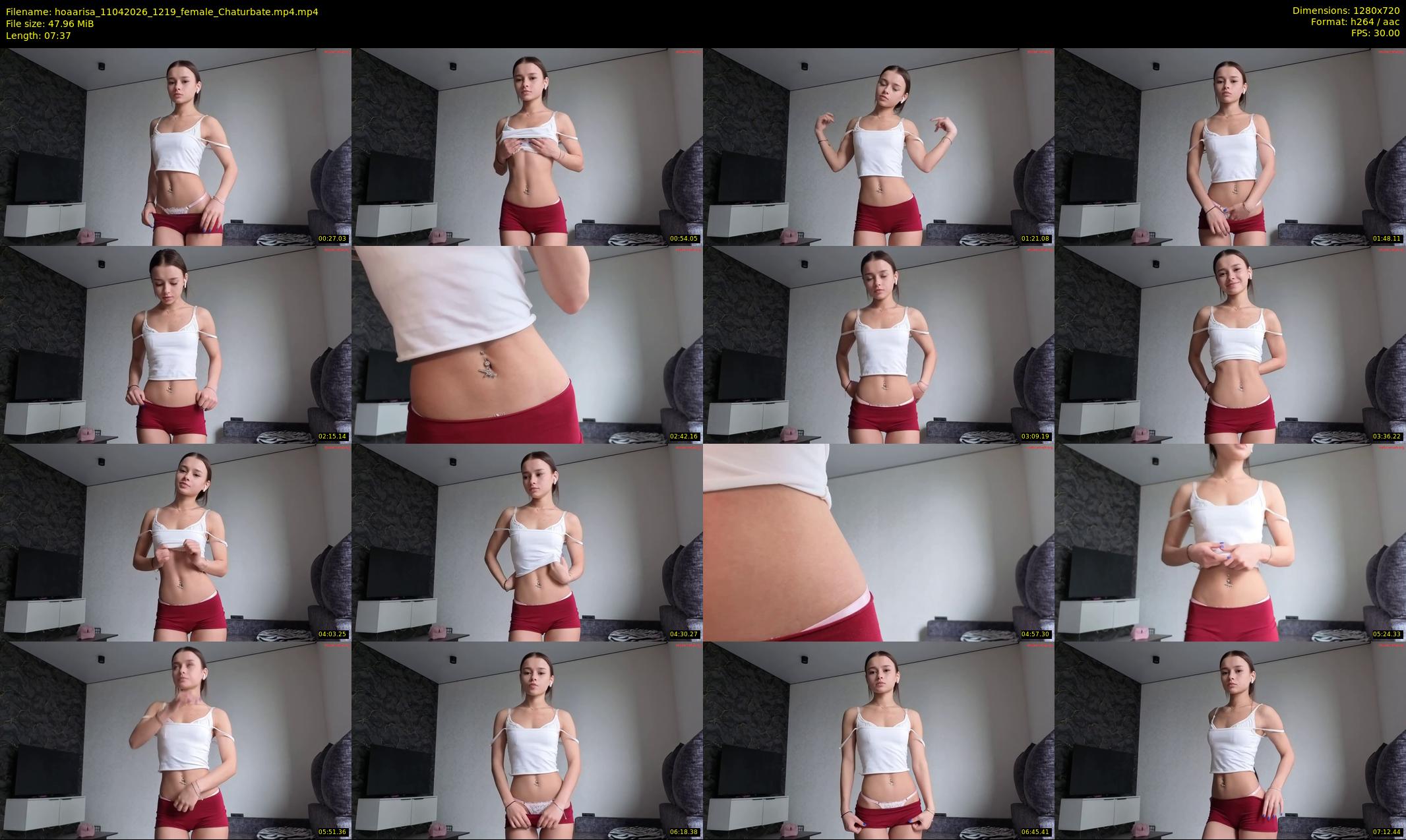 hoaarisa — 8 minute Chaturbate female cam show recording, 720p, Apr 11, 2026