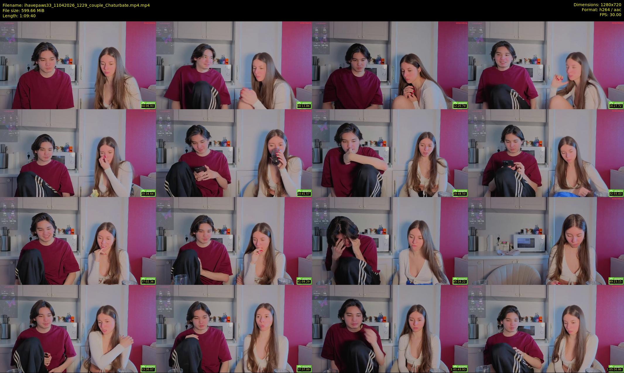 ihavepaws33 — 70 minute Chaturbate couple cam show recording, 720p, Apr 11, 2026