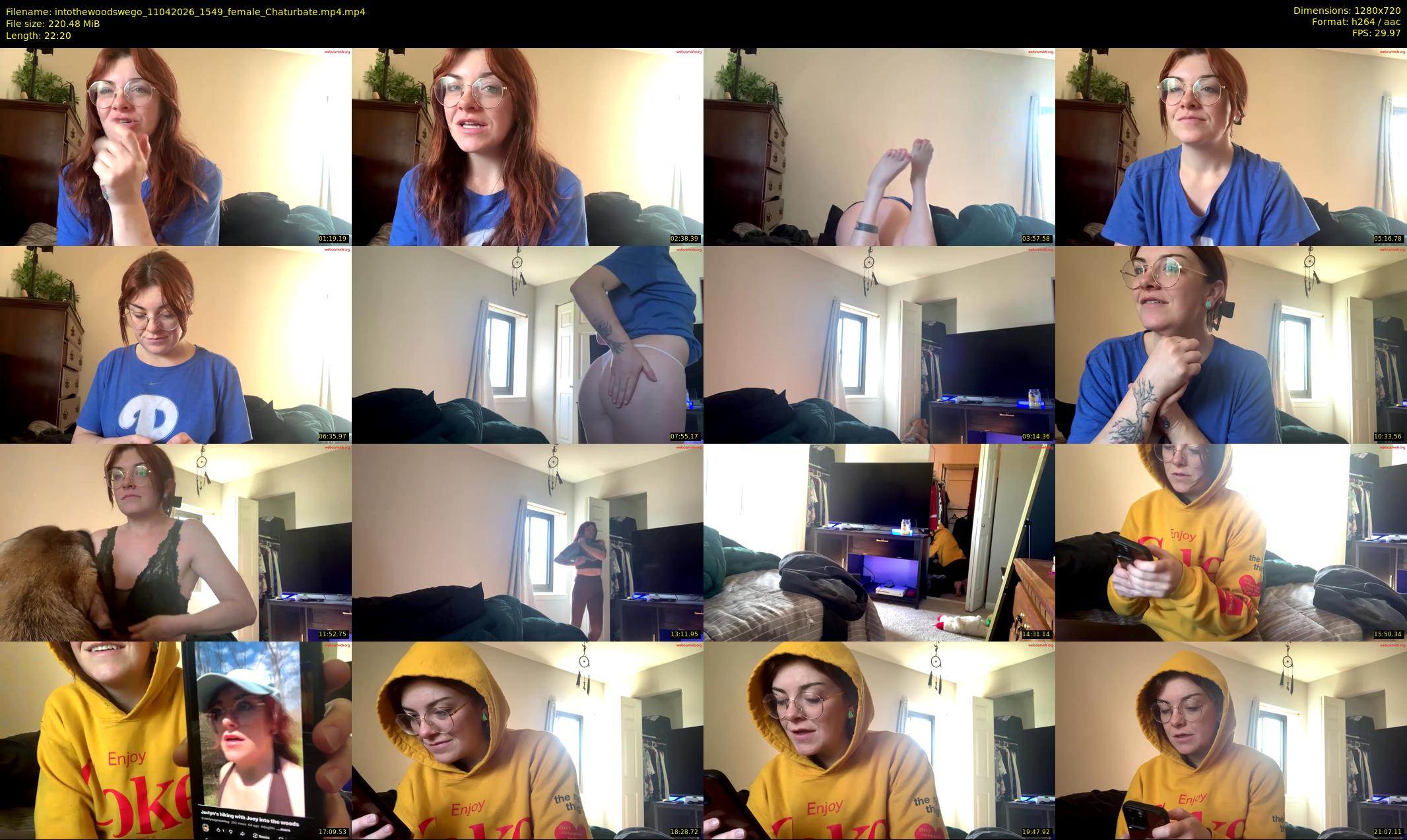 intothewoodswego — 23 minute Chaturbate female cam show recording, 720p, Apr 11, 2026