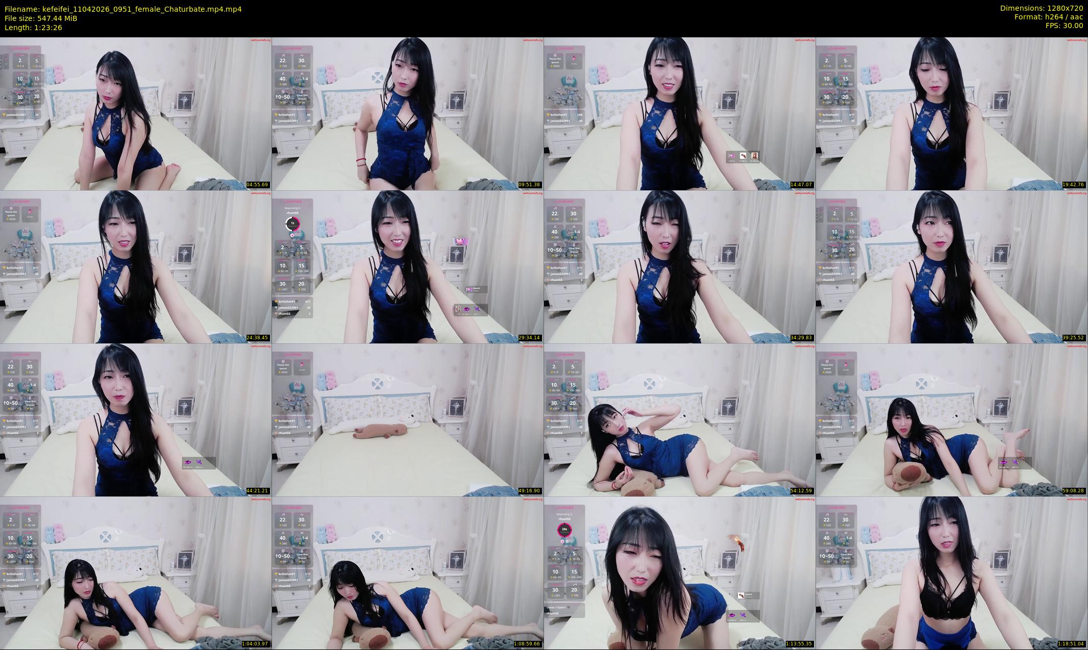 kefeifei — 84 minute Chaturbate female cam show recording, 720p, Apr 11, 2026