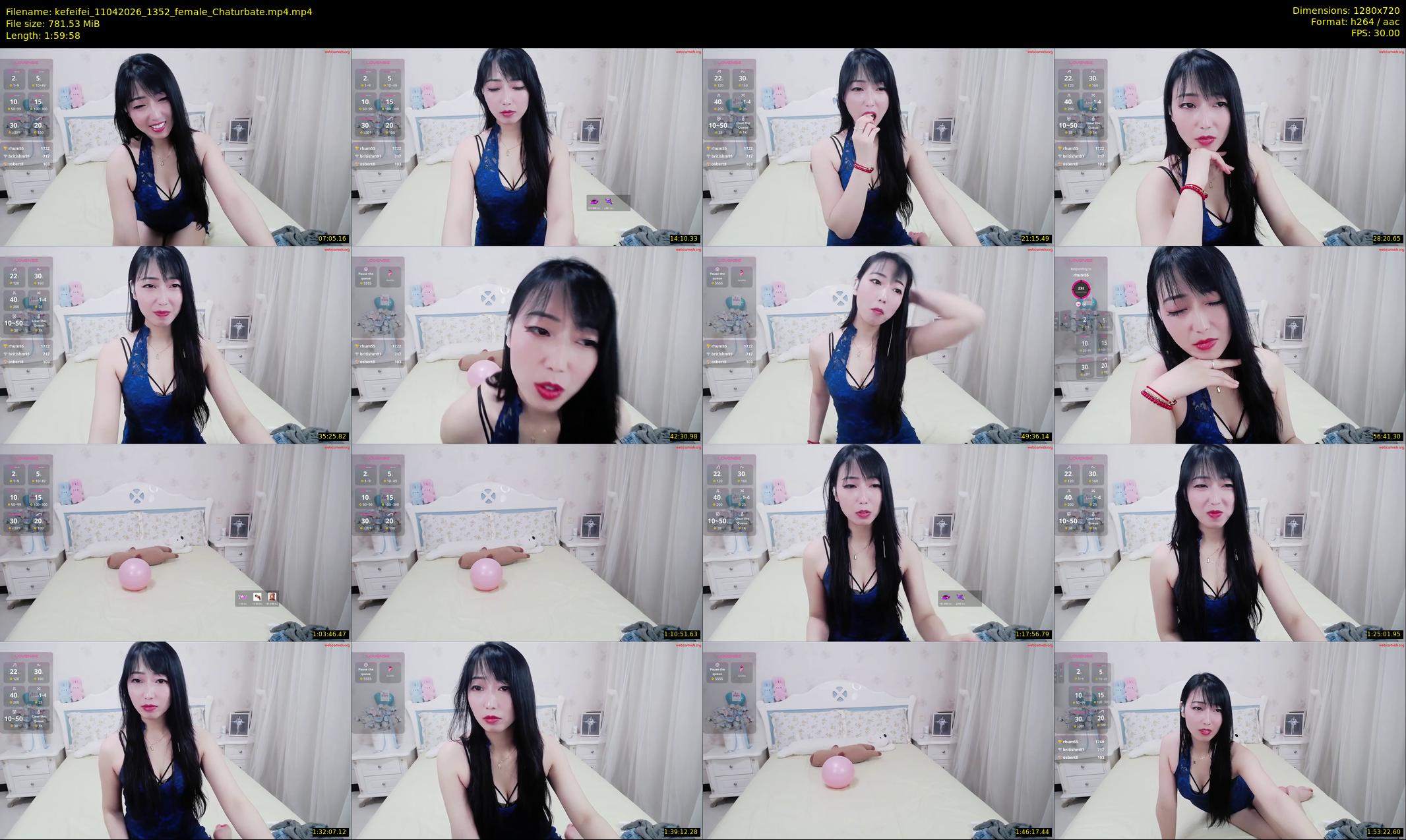kefeifei — 120 minute Chaturbate female cam show recording, 720p, Apr 11, 2026