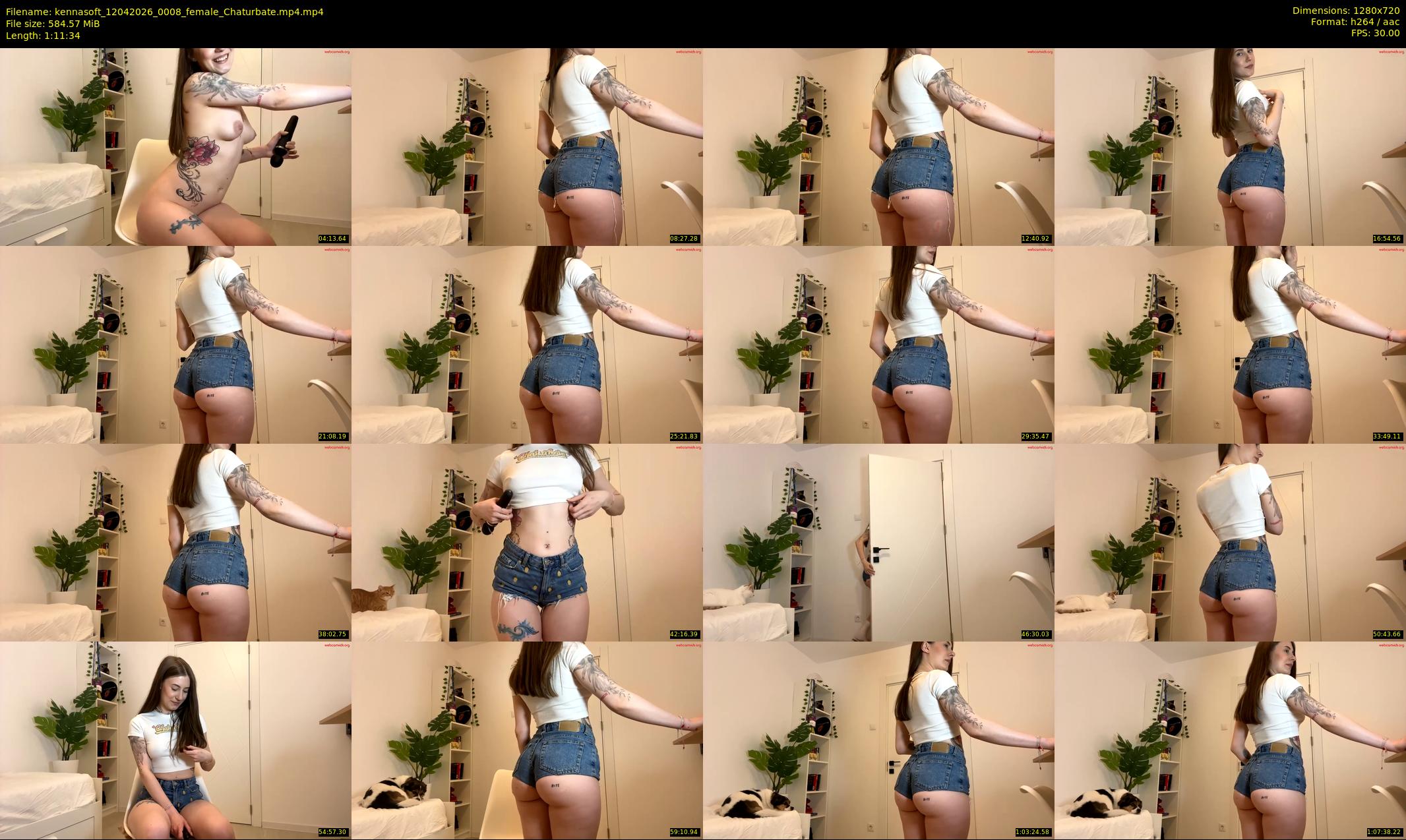 kennasoft — 72 minute Chaturbate female cam show recording, 720p, Apr 12, 2026