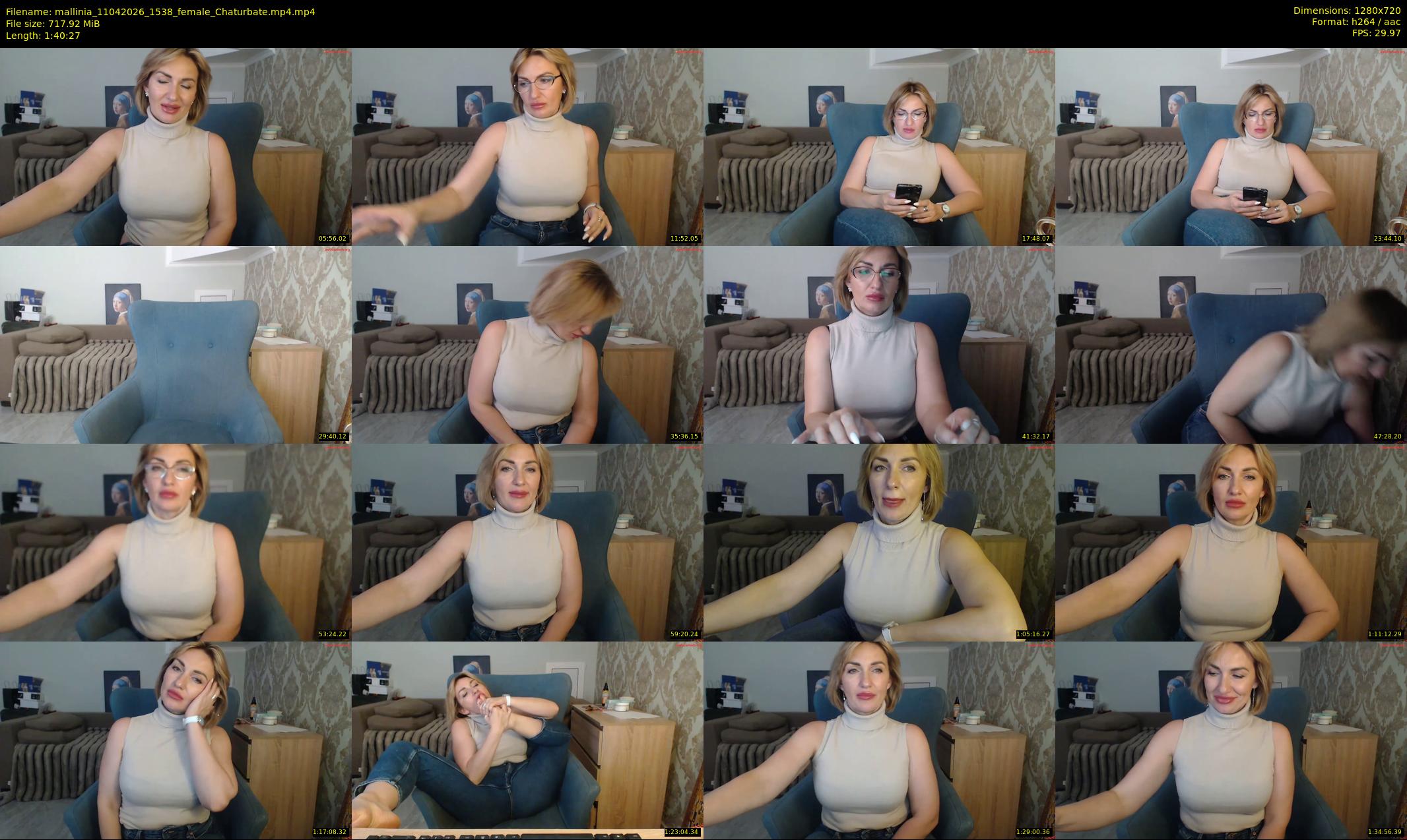 mallinia — 101 minute Chaturbate female cam show recording, 720p, Apr 11, 2026