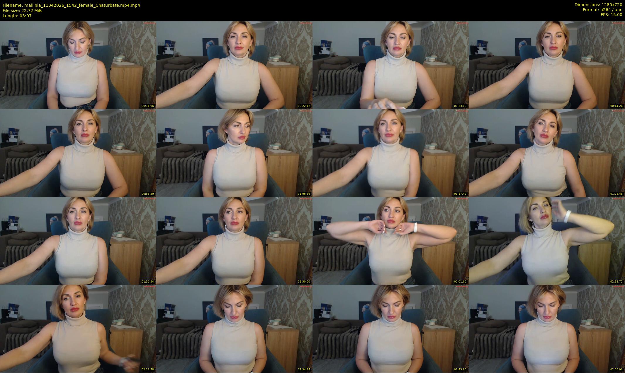 mallinia — 4 minute Chaturbate female cam show recording, 720p, Apr 11, 2026