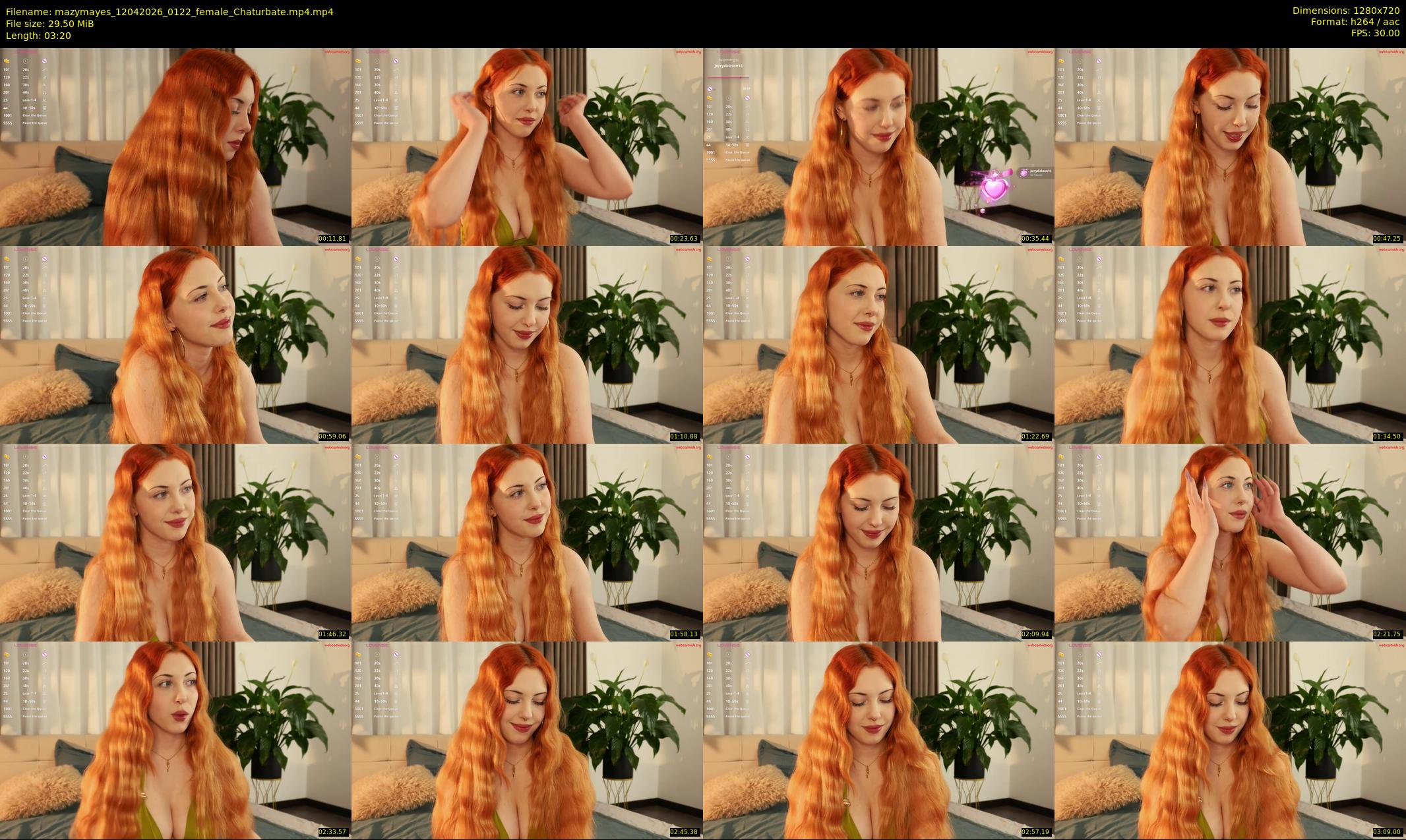 mazymayes — 4 minute Chaturbate female cam show recording, 720p, Apr 12, 2026