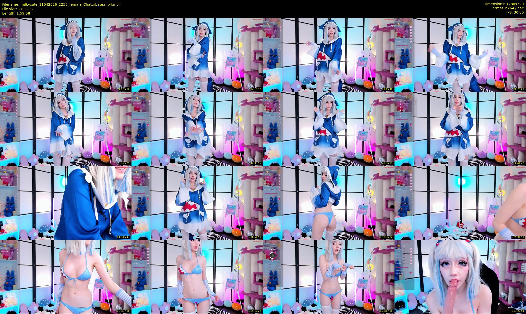 milkycute — 120 minute Chaturbate female cam show recording, 720p, Apr 11, 2026