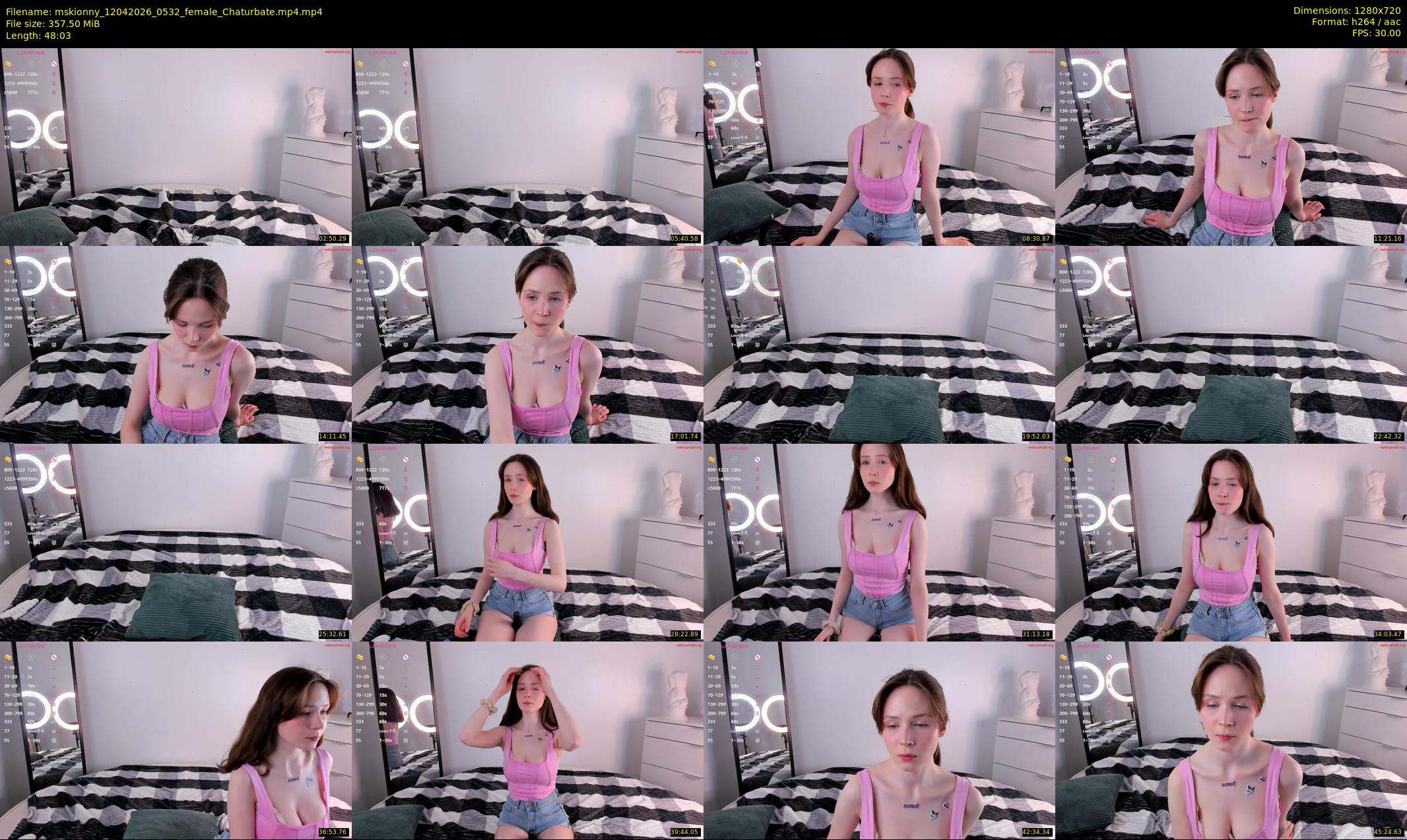mskionny — 49 minute Chaturbate female cam show recording, 720p, Apr 12, 2026