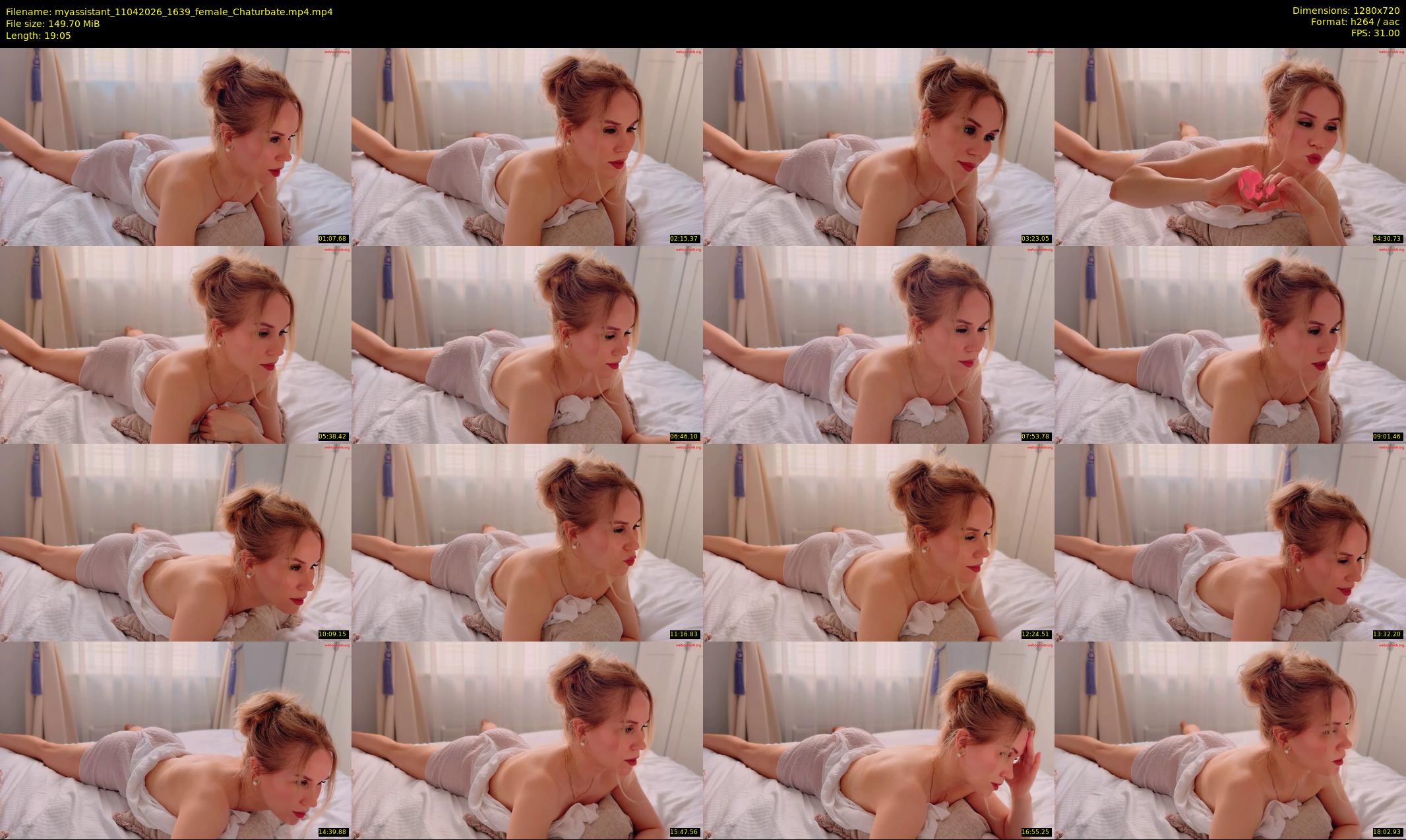myassistant — 20 minute Chaturbate female cam show recording, 720p, Apr 11, 2026