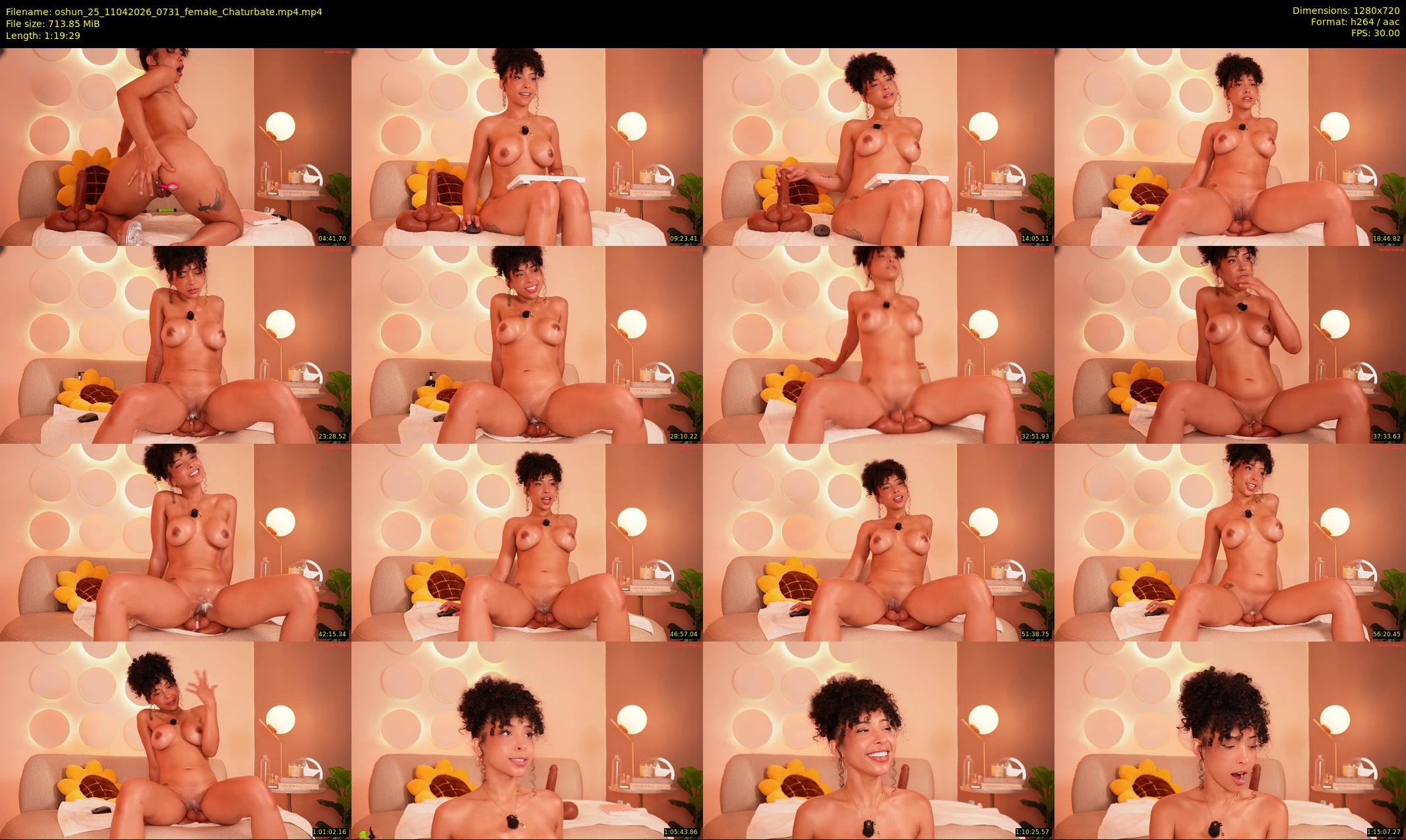 oshun_25 — 80 minute Chaturbate female cam show recording, 720p, Apr 11, 2026
