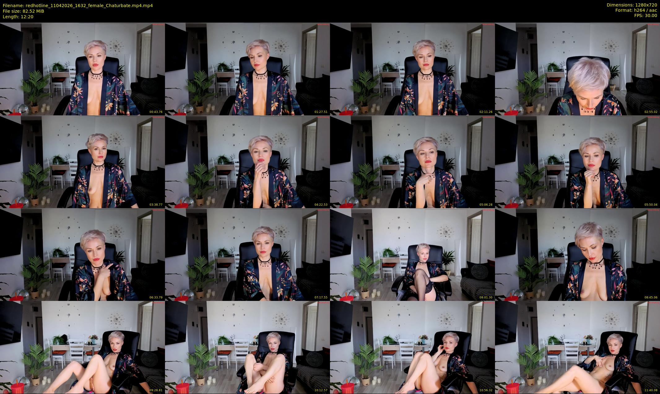 redhotline — 13 minute Chaturbate female cam show recording, 720p, Apr 11, 2026