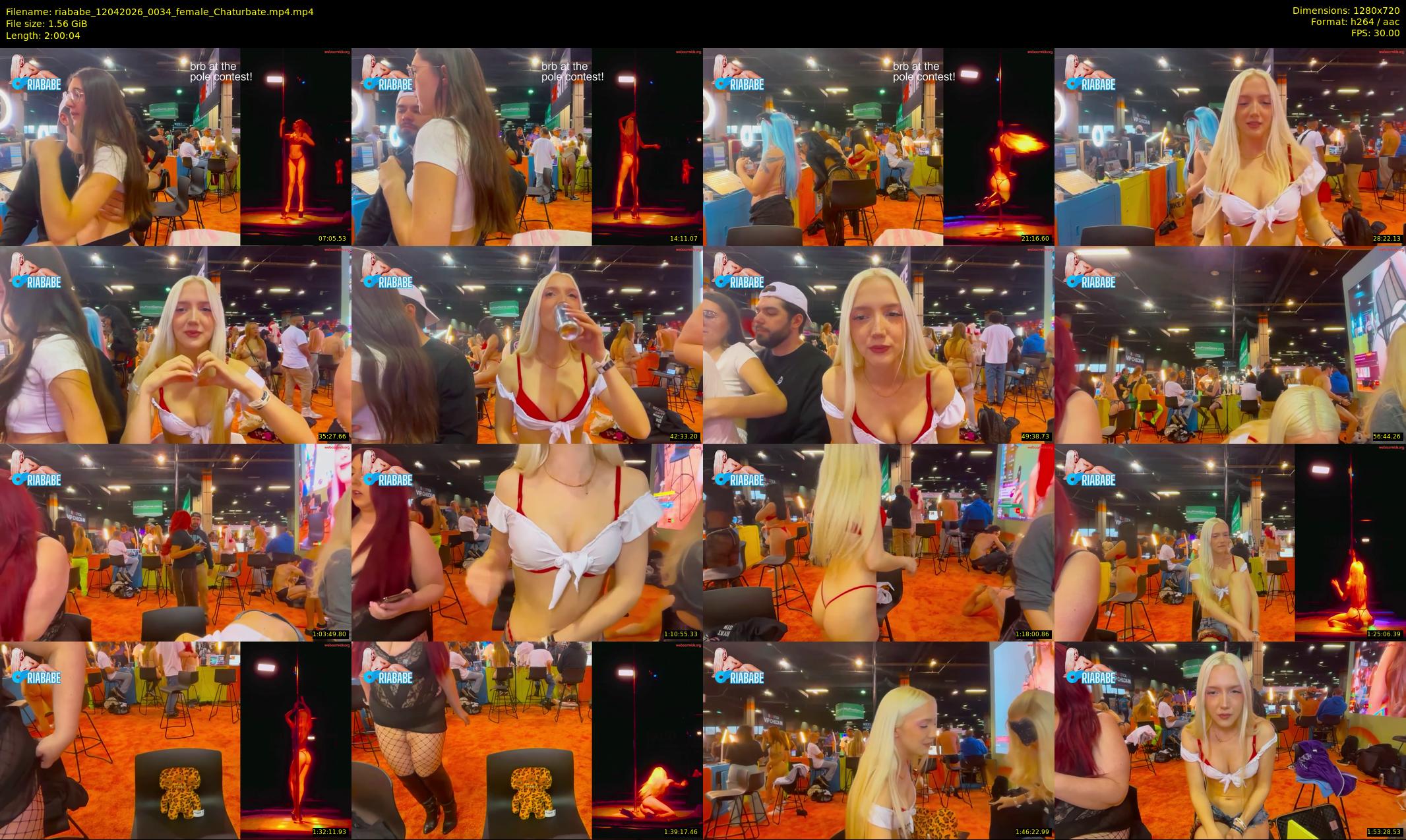 riababe — 121 minute Chaturbate female cam show recording, 720p, Apr 12, 2026