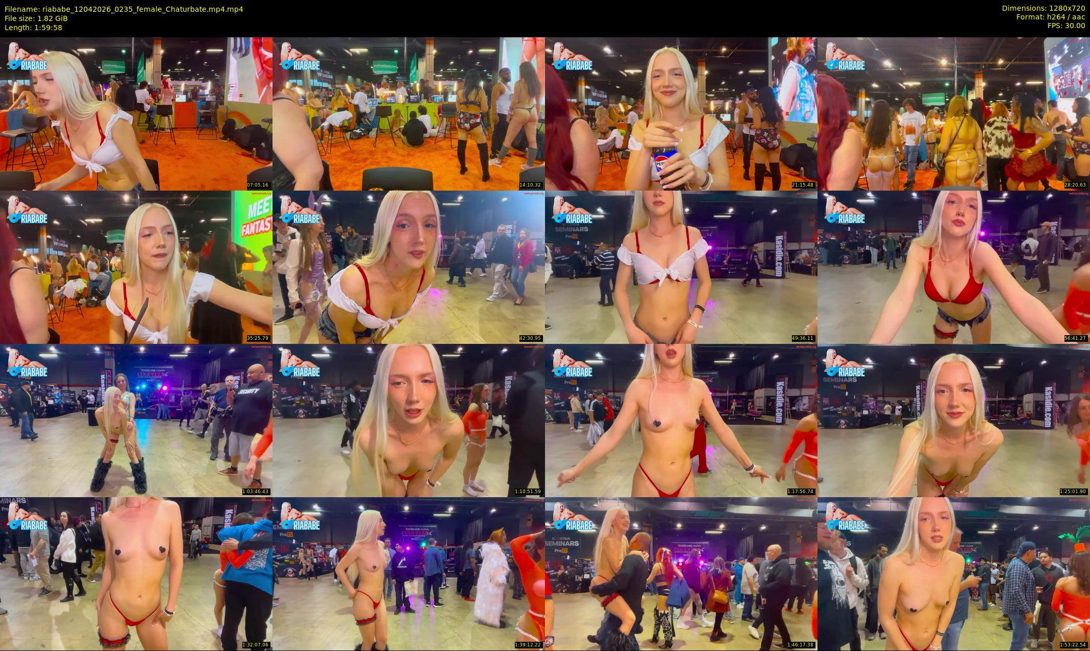riababe — 120 minute Chaturbate female cam show recording, 720p, Apr 12, 2026