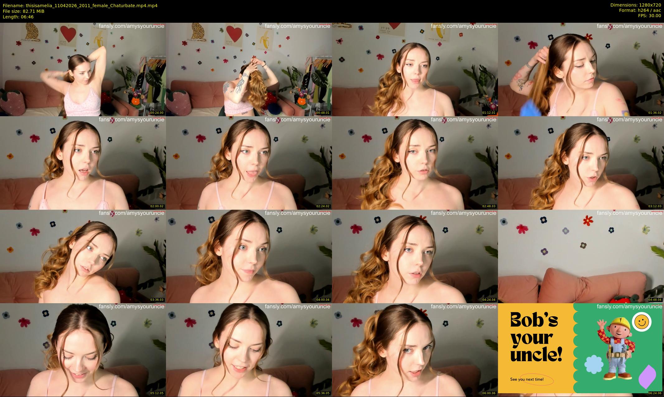 thisisamelia — 7 minute Chaturbate female cam show recording, 720p, Apr 11, 2026