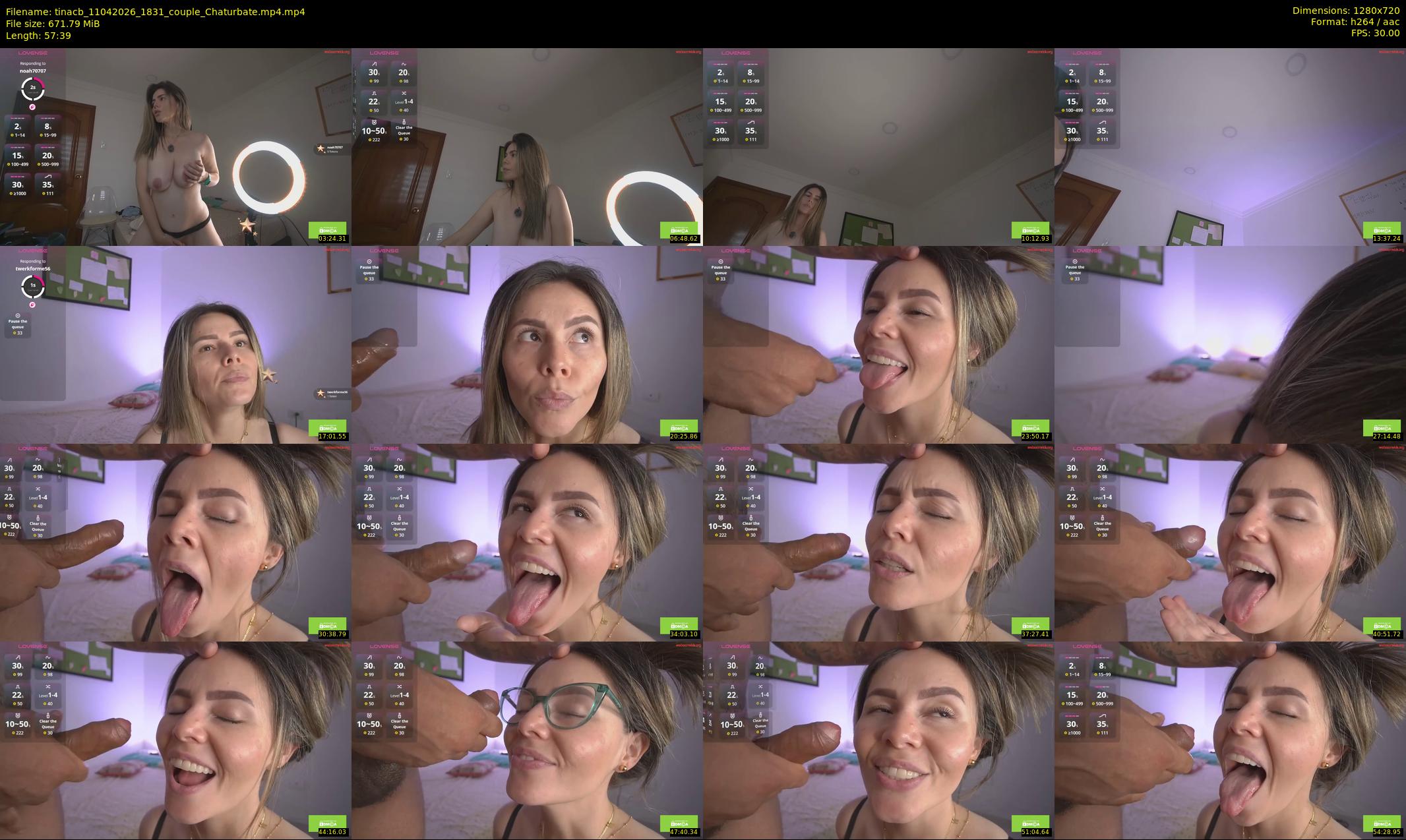 tinacb — 58 minute Chaturbate female cam show recording, 720p, Apr 11, 2026