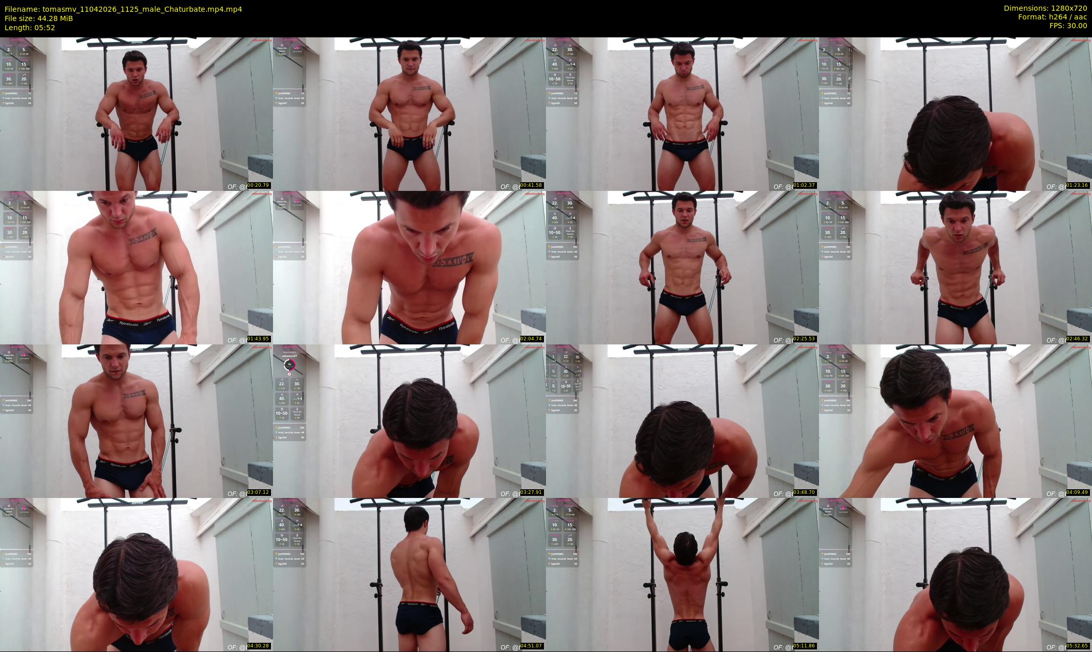 tomasmv — 6 minute Chaturbate male cam show recording, 720p, Apr 11, 2026