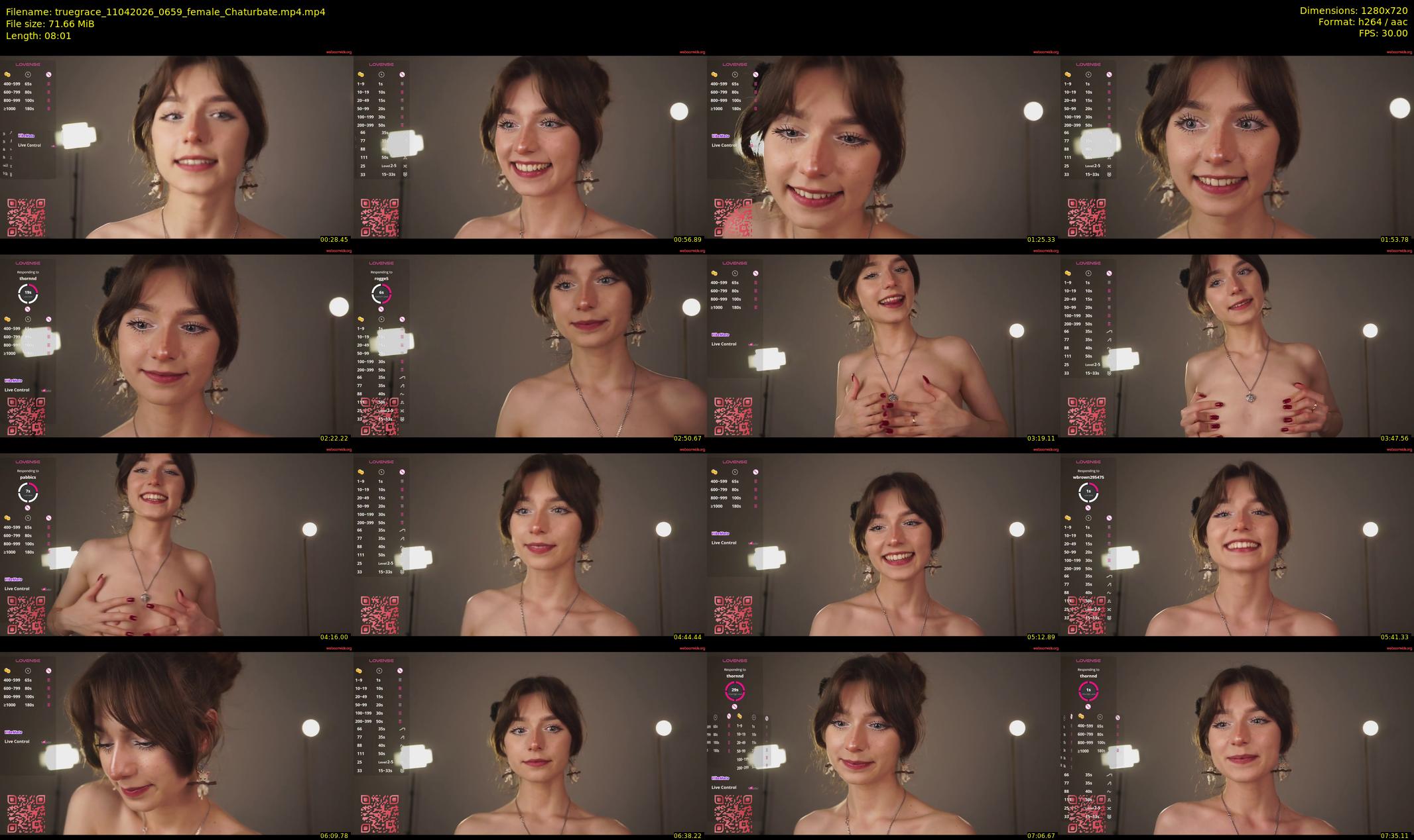 truegrace — 9 minute Chaturbate female cam show recording, 720p, Apr 11, 2026