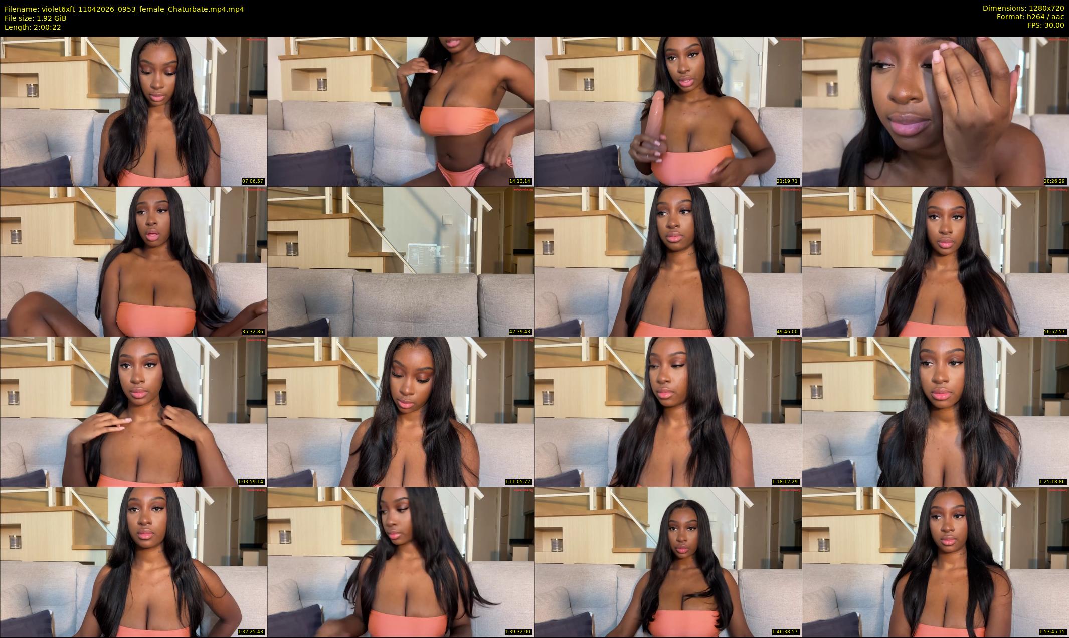 violet6xft — 121 minute Chaturbate female cam show recording, 720p, Apr 11, 2026