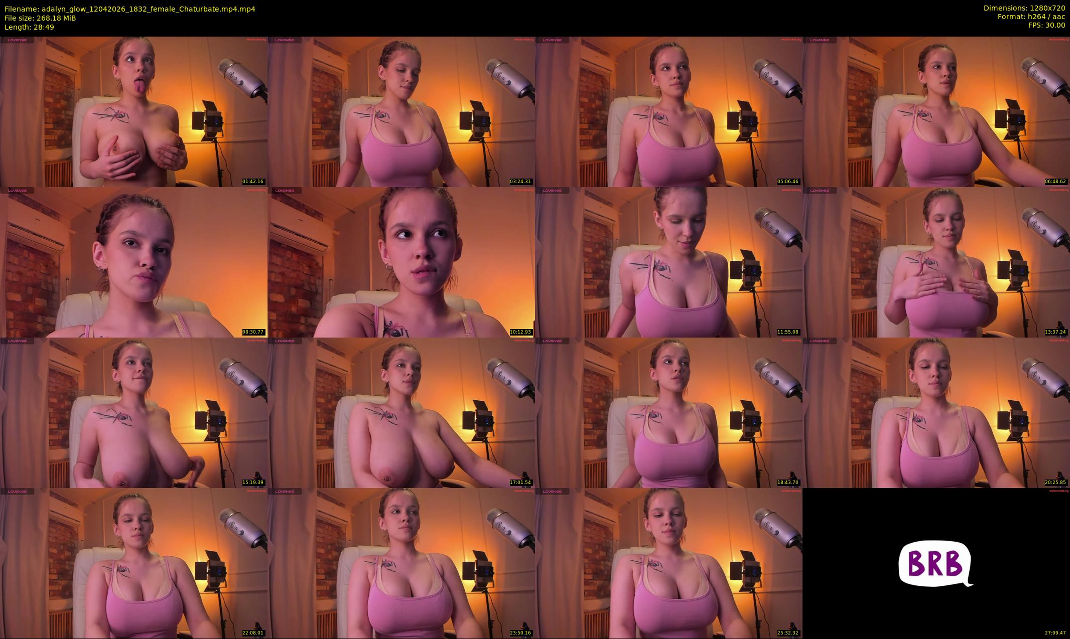 adalyn_glow — 29 minute Chaturbate female cam show recording, 720p, Apr 12, 2026