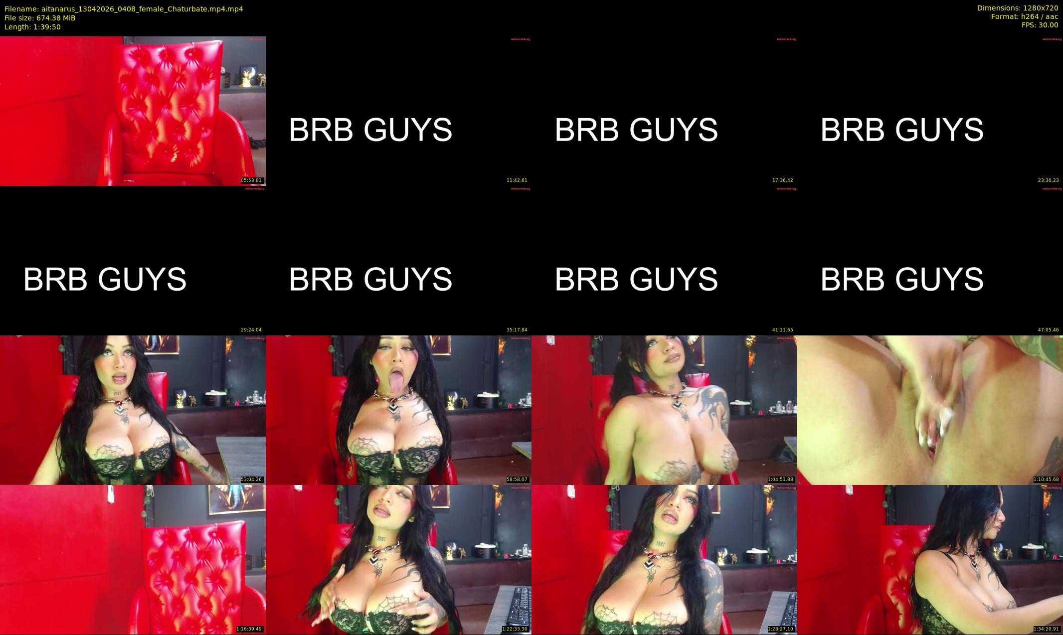 aitanarus — 100 minute Chaturbate female cam show recording, 720p, Apr 13, 2026