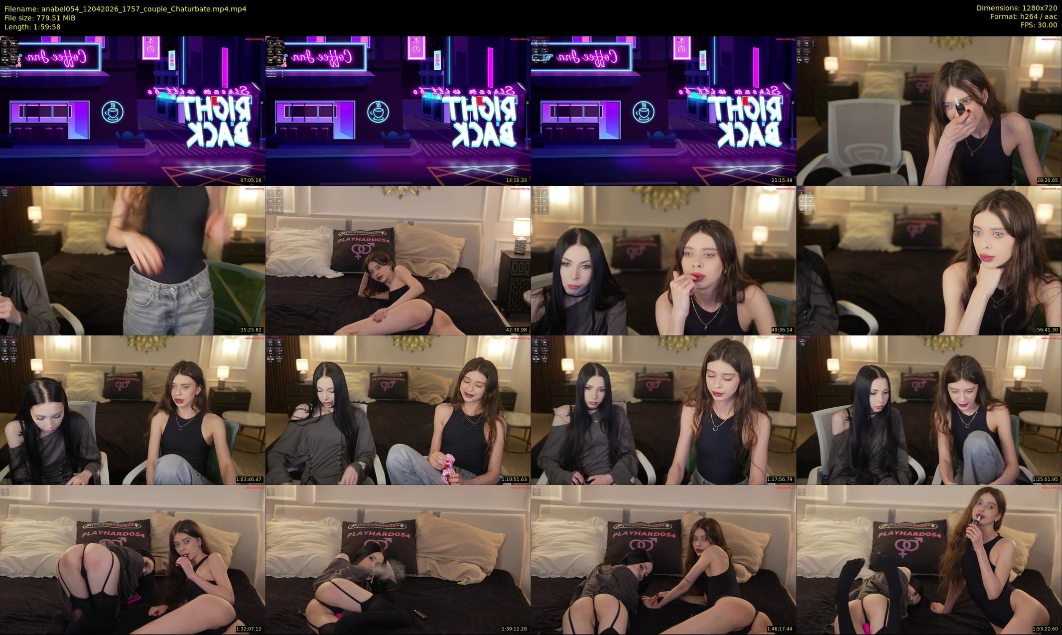 anabel054 — 120 minute Chaturbate female cam show recording, 720p, Apr 12, 2026