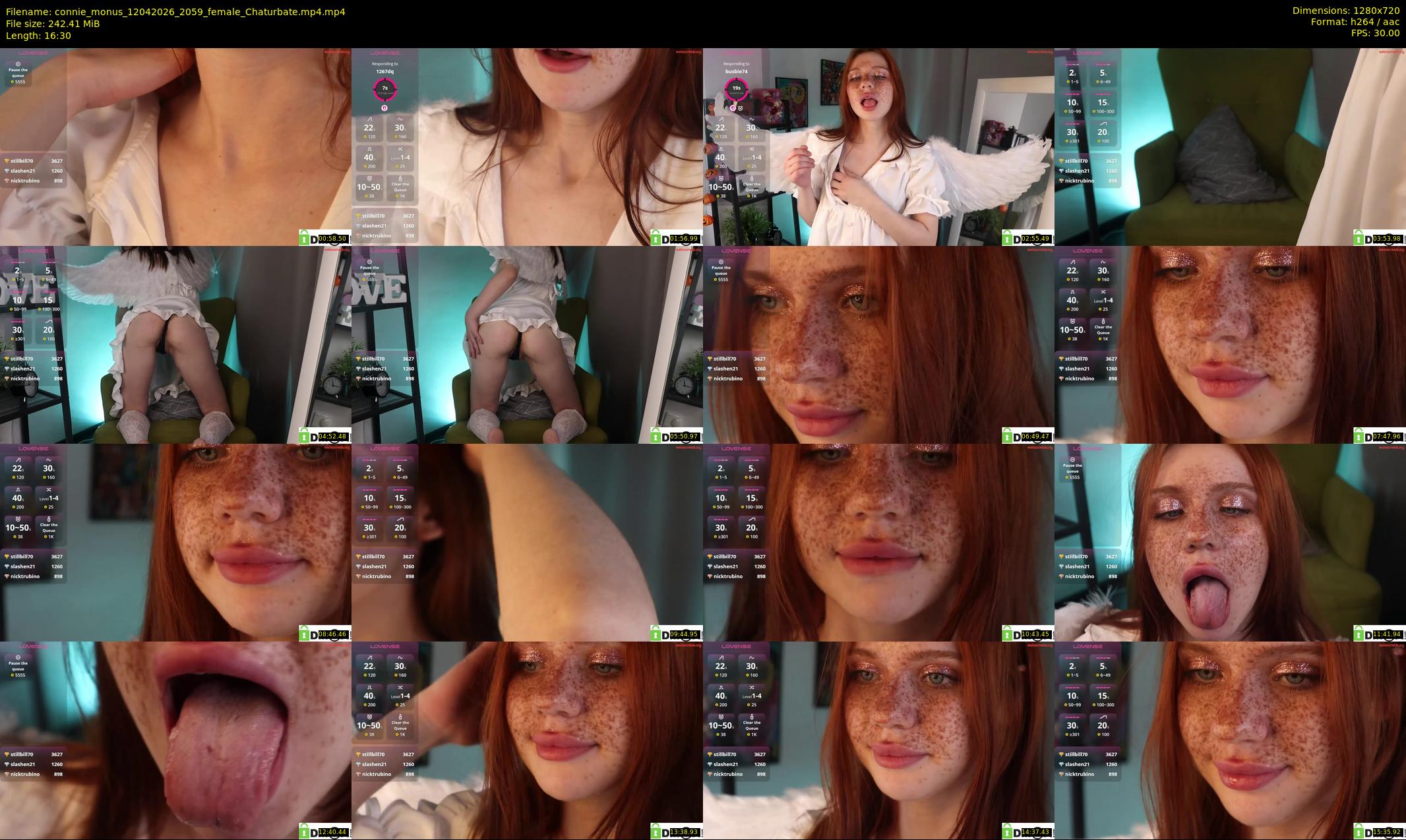 connie_monus — 17 minute Chaturbate female cam show recording, 720p, Apr 12, 2026