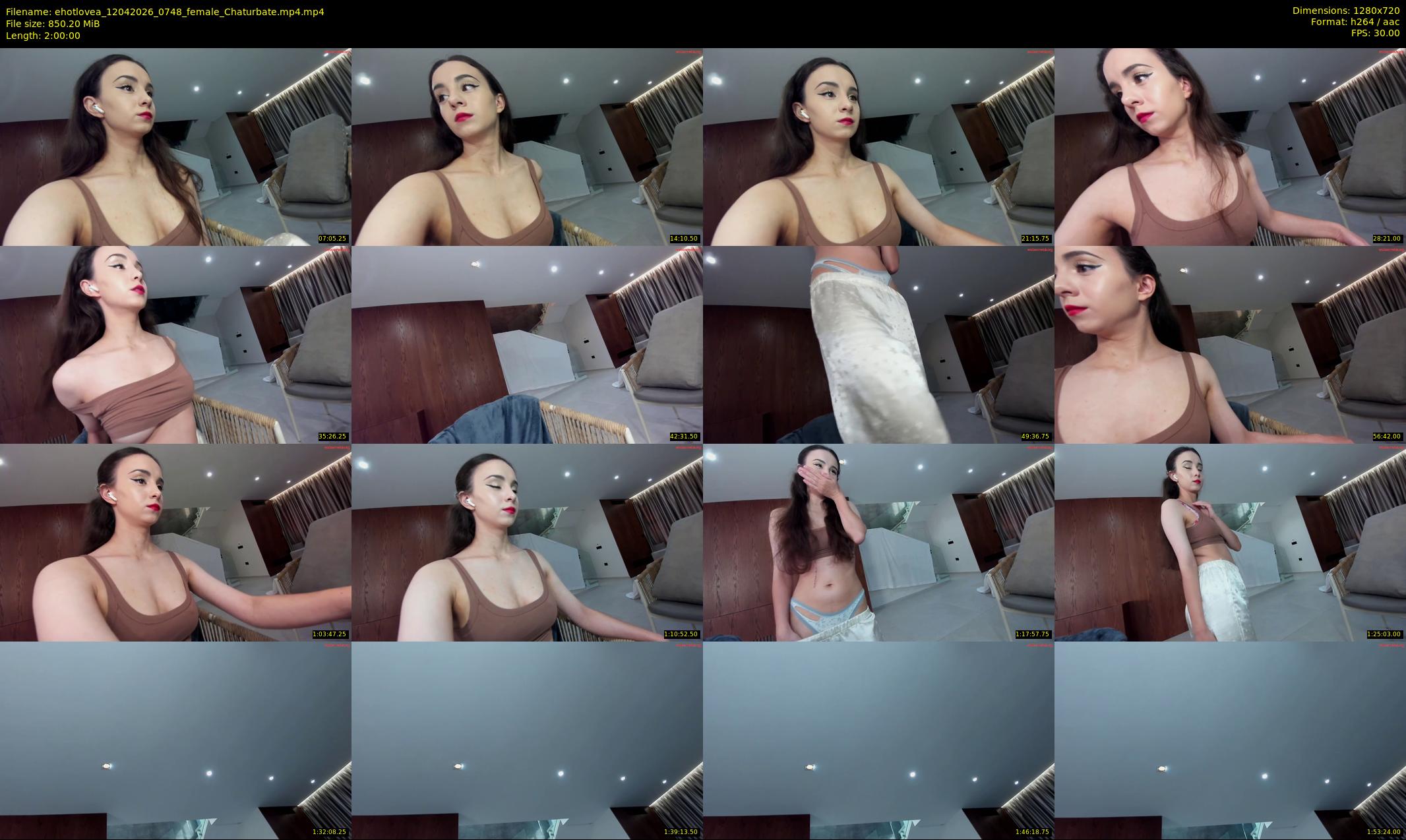 ehotlovea — 120 minute Chaturbate female cam show recording, 720p, Apr 12, 2026