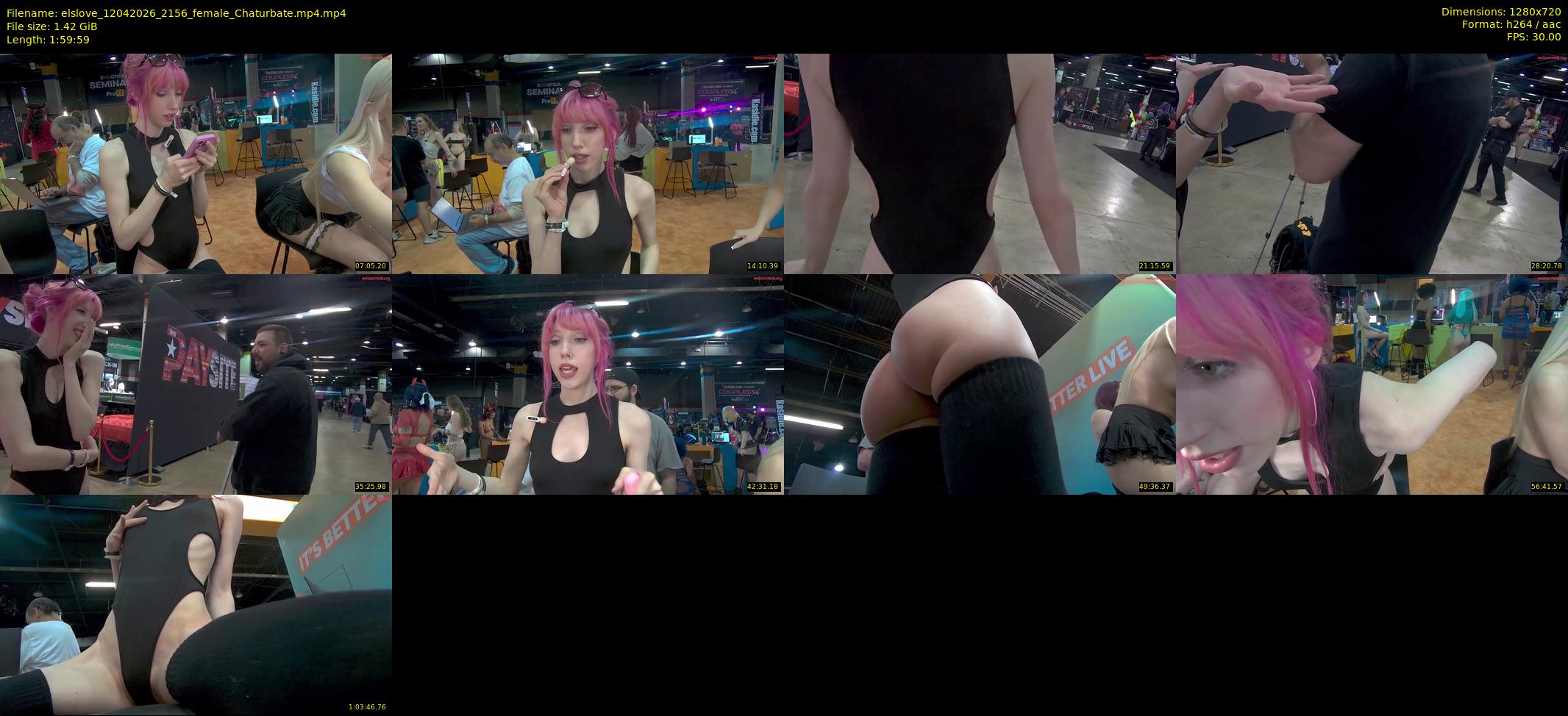 elslove — 120 minute Chaturbate female cam show recording, 720p, Apr 12, 2026