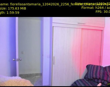 fiorellasantamaria — 120 minute Chaturbate female cam show recording, 720p, Apr 12, 2026