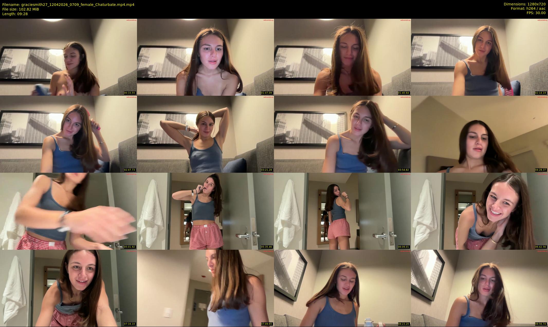 graciesmith27 — 10 minute Chaturbate female cam show recording, 720p, Apr 12, 2026