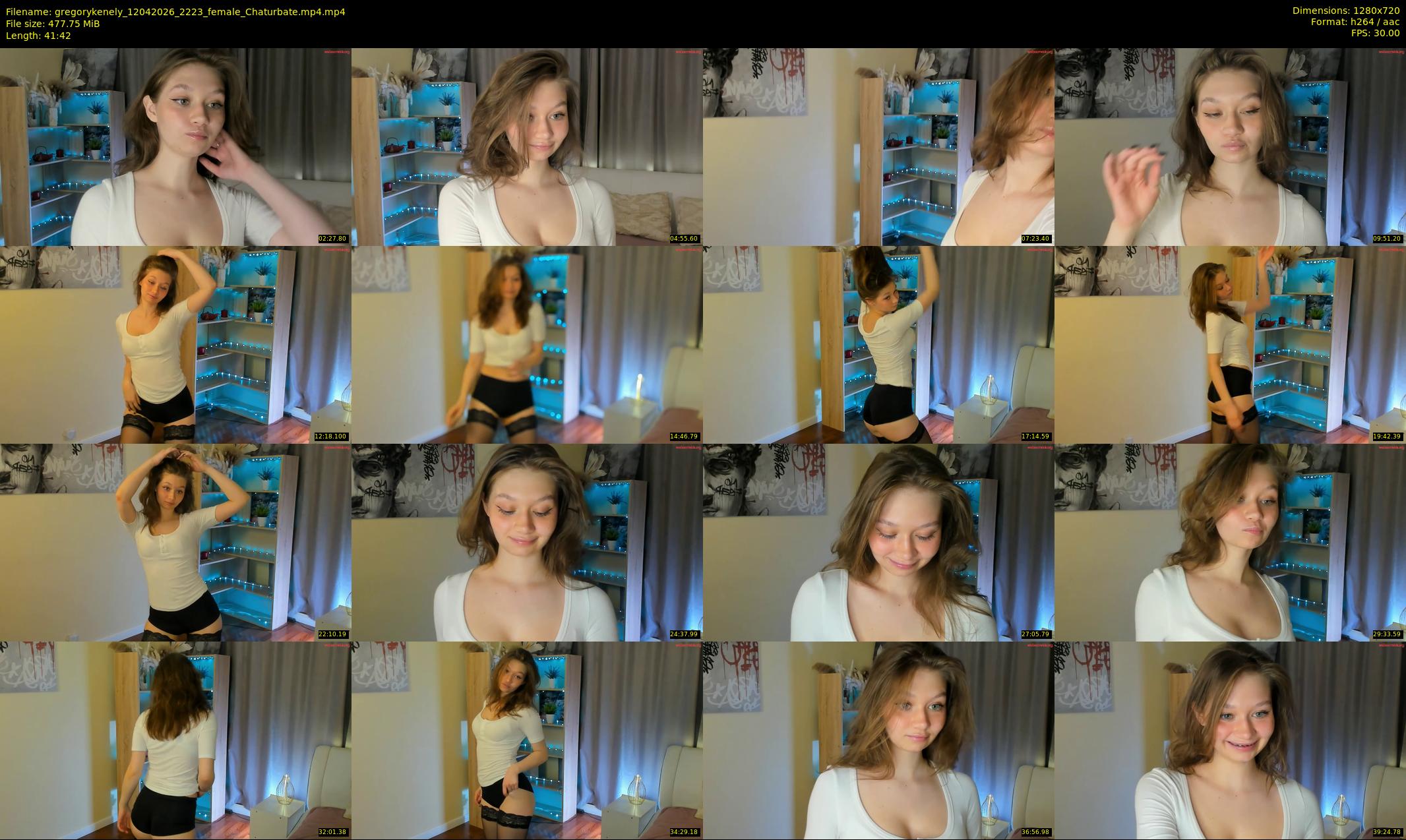 gregorykenely — 42 minute Chaturbate female cam show recording, 720p, Apr 12, 2026