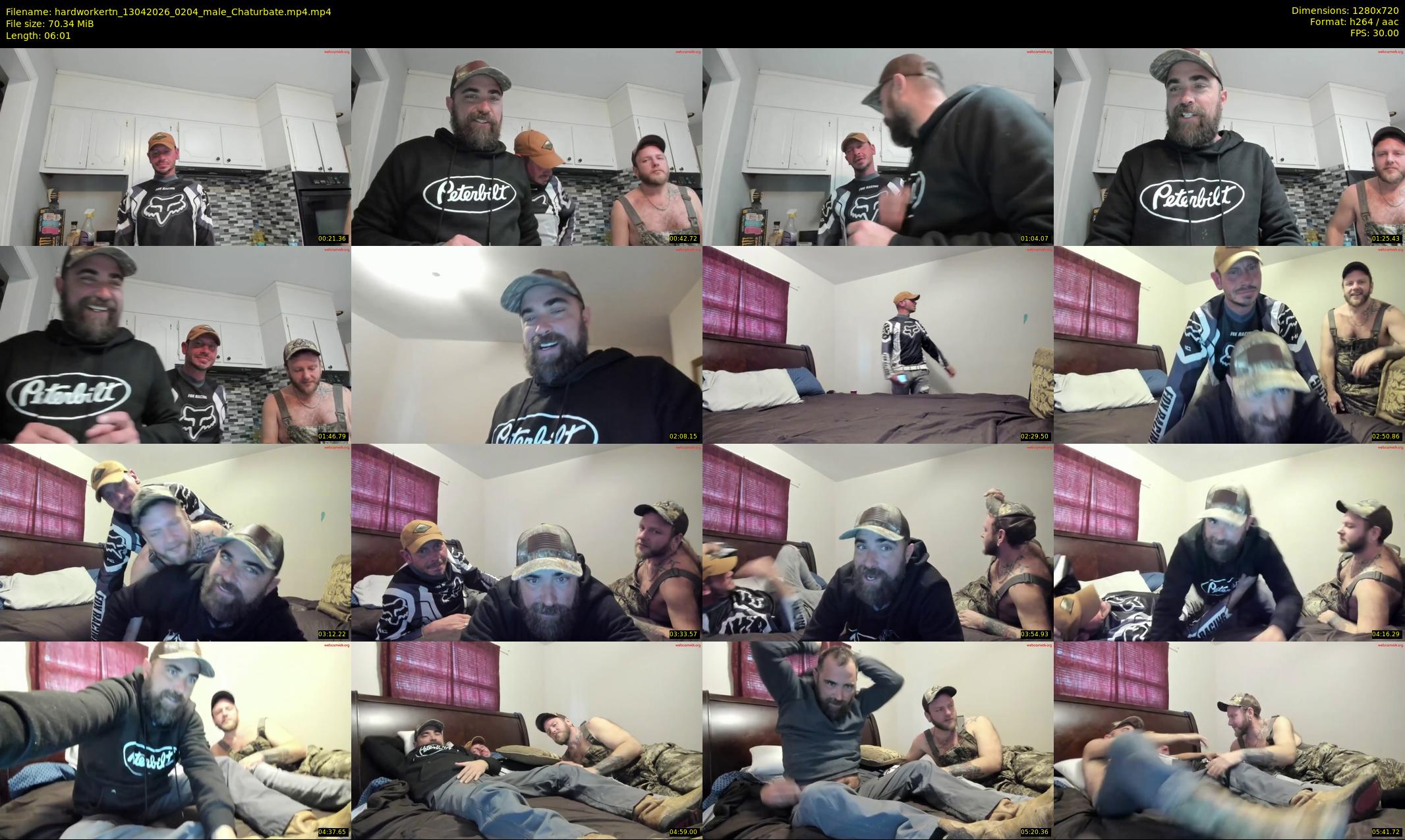 hardworkertn — 7 minute Chaturbate male cam show recording, 720p, Apr 13, 2026