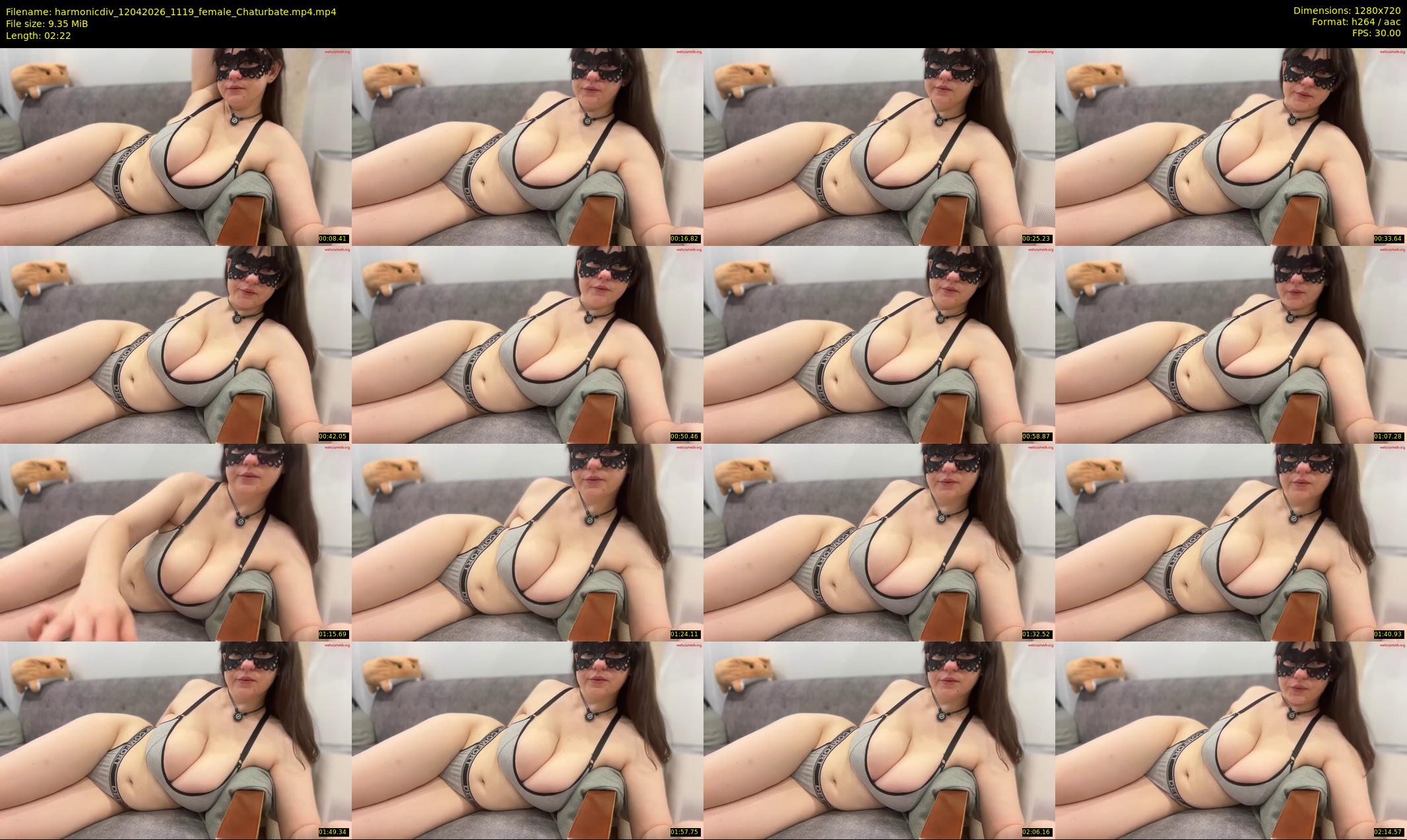 harmonicdiv — 3 minute Chaturbate female cam show recording, 720p, Apr 12, 2026